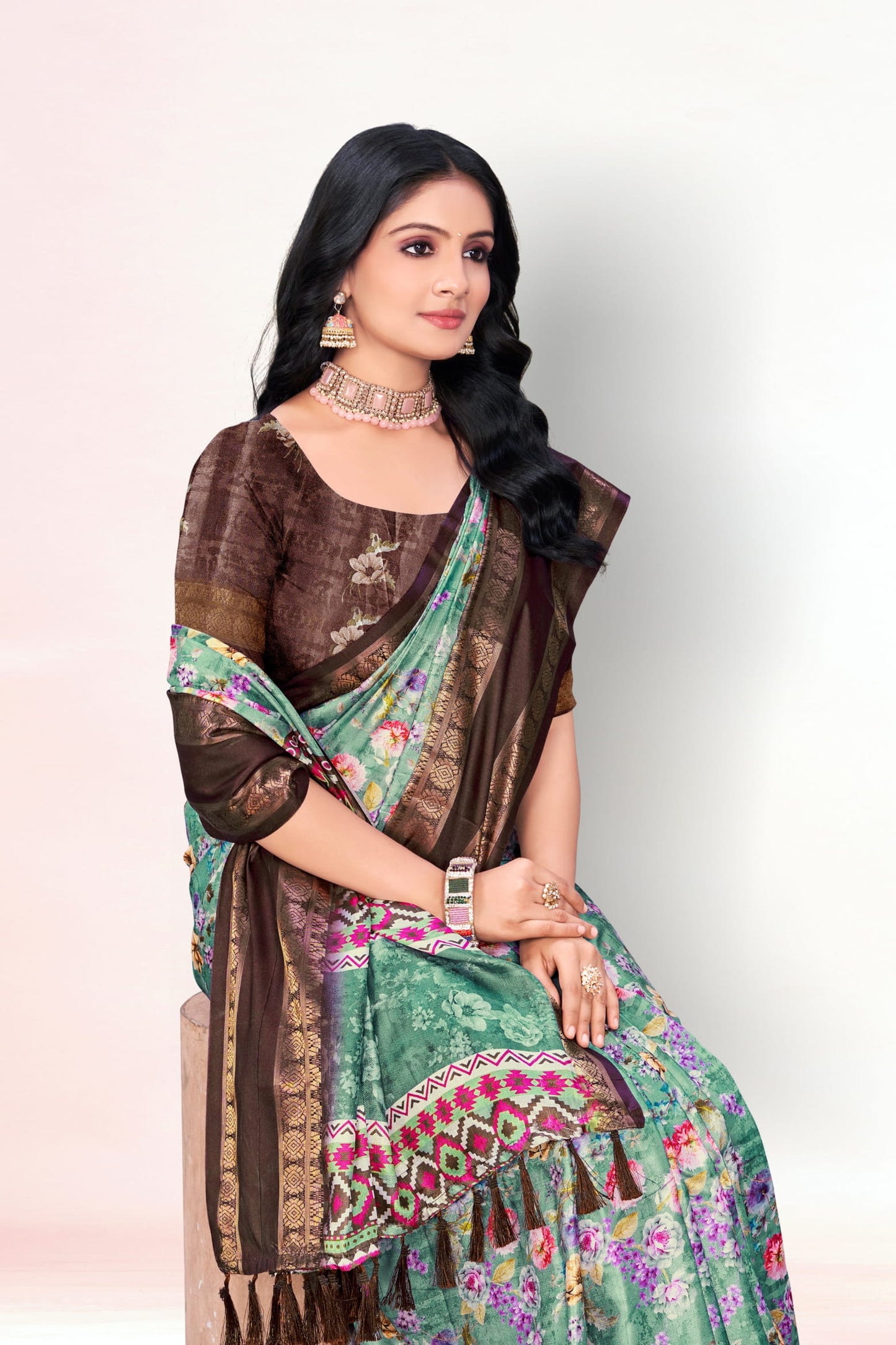 Orchid Beauty with Elegant Polyester Fabric – Redefine Grace! *