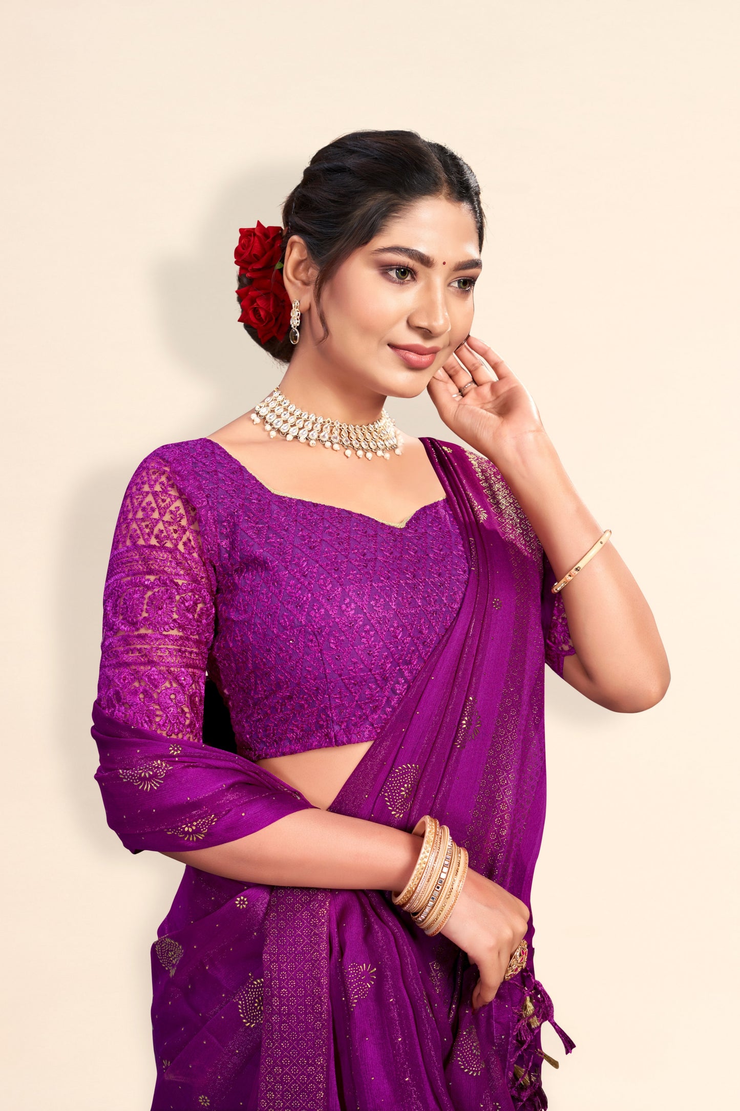 Shubhnamastu Multicolor Jari Patta Saree with Elegant Design (8 Colours Available). **