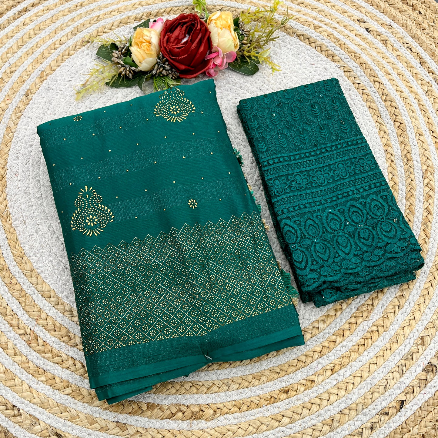 Shubhnamastu Multicolor Jari Patta Saree with Elegant Design (8 Colours Available). **