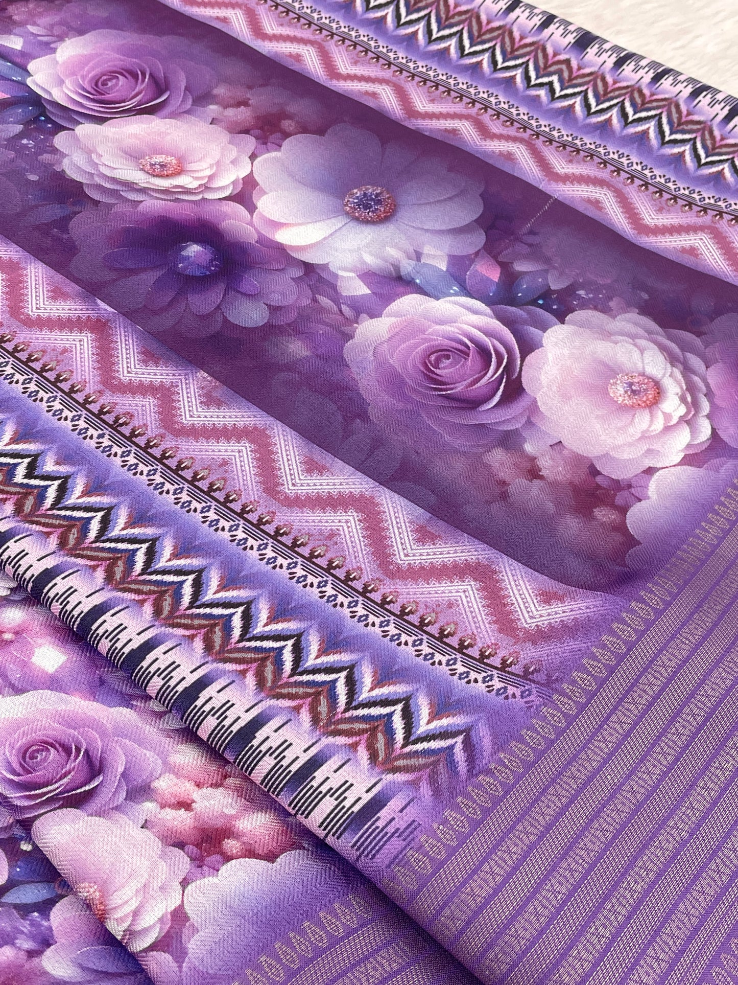 Jasmine Elegance Polyester Saree – Simplistic Beauty with a Modern Edge***
