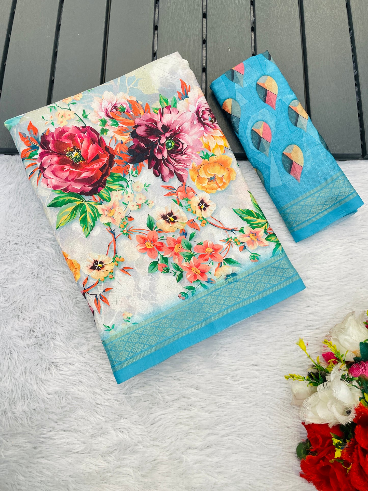 Sunflower Glow in Lightweight Polyester Fabric – Perfect for Every Occasion! *