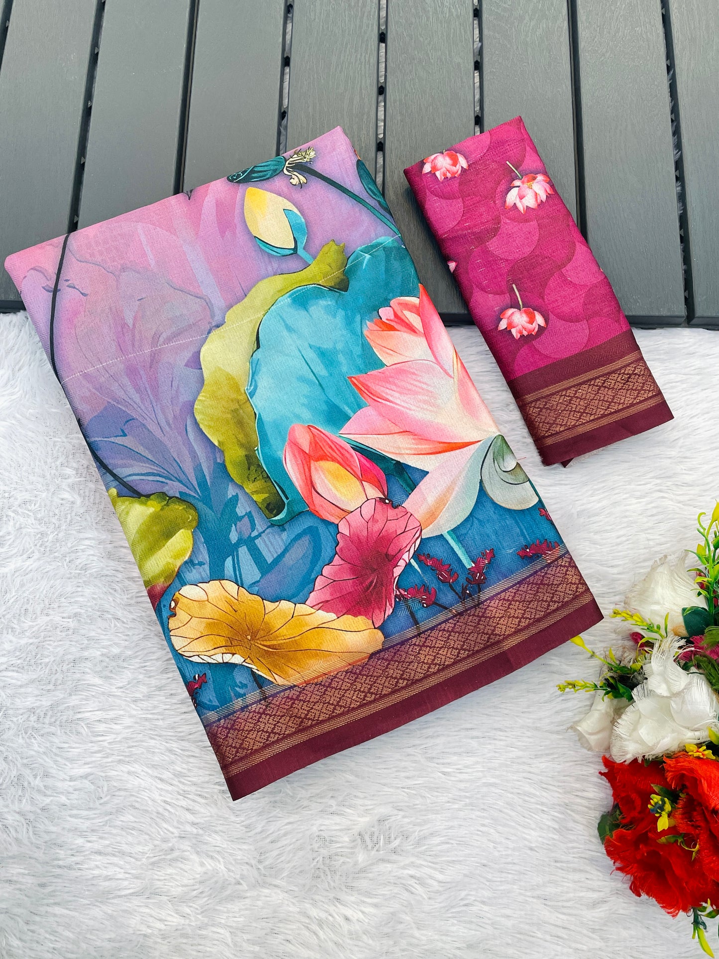 Sunflower Glow in Lightweight Polyester Fabric – Perfect for Every Occasion! *