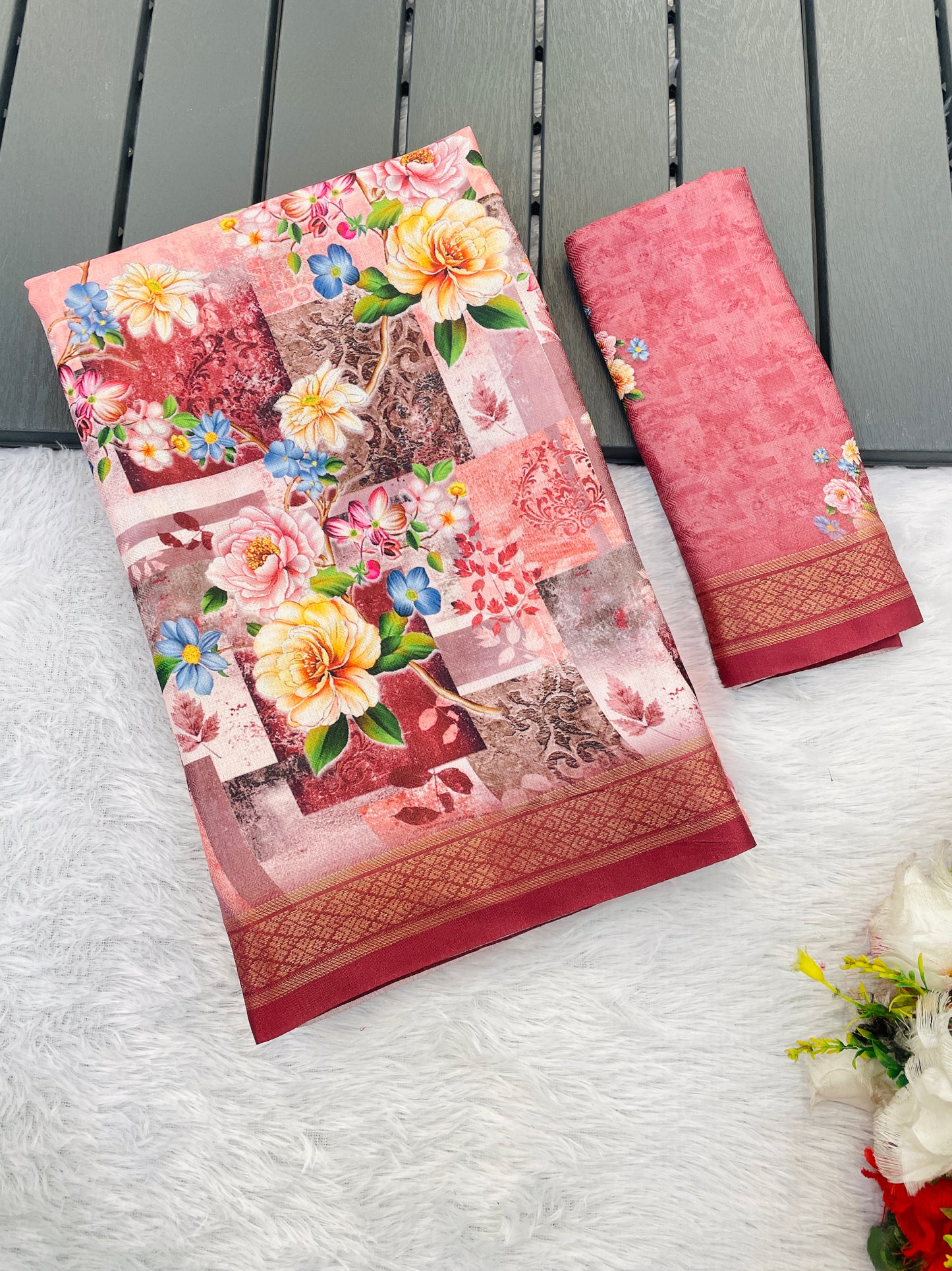 Sunflower Glow in Lightweight Polyester Fabric – Perfect for Every Occasion! *