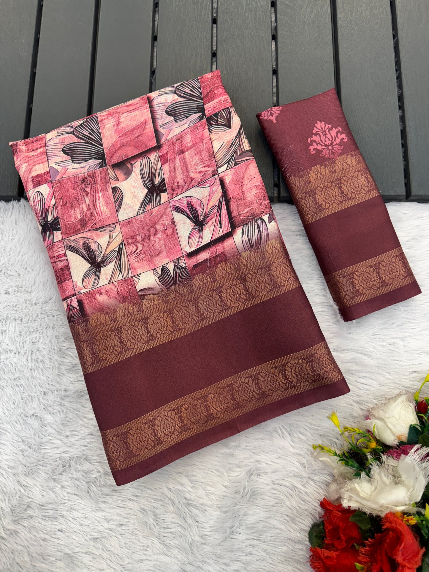 Orchid Beauty with Elegant Polyester Fabric – Redefine Grace! *