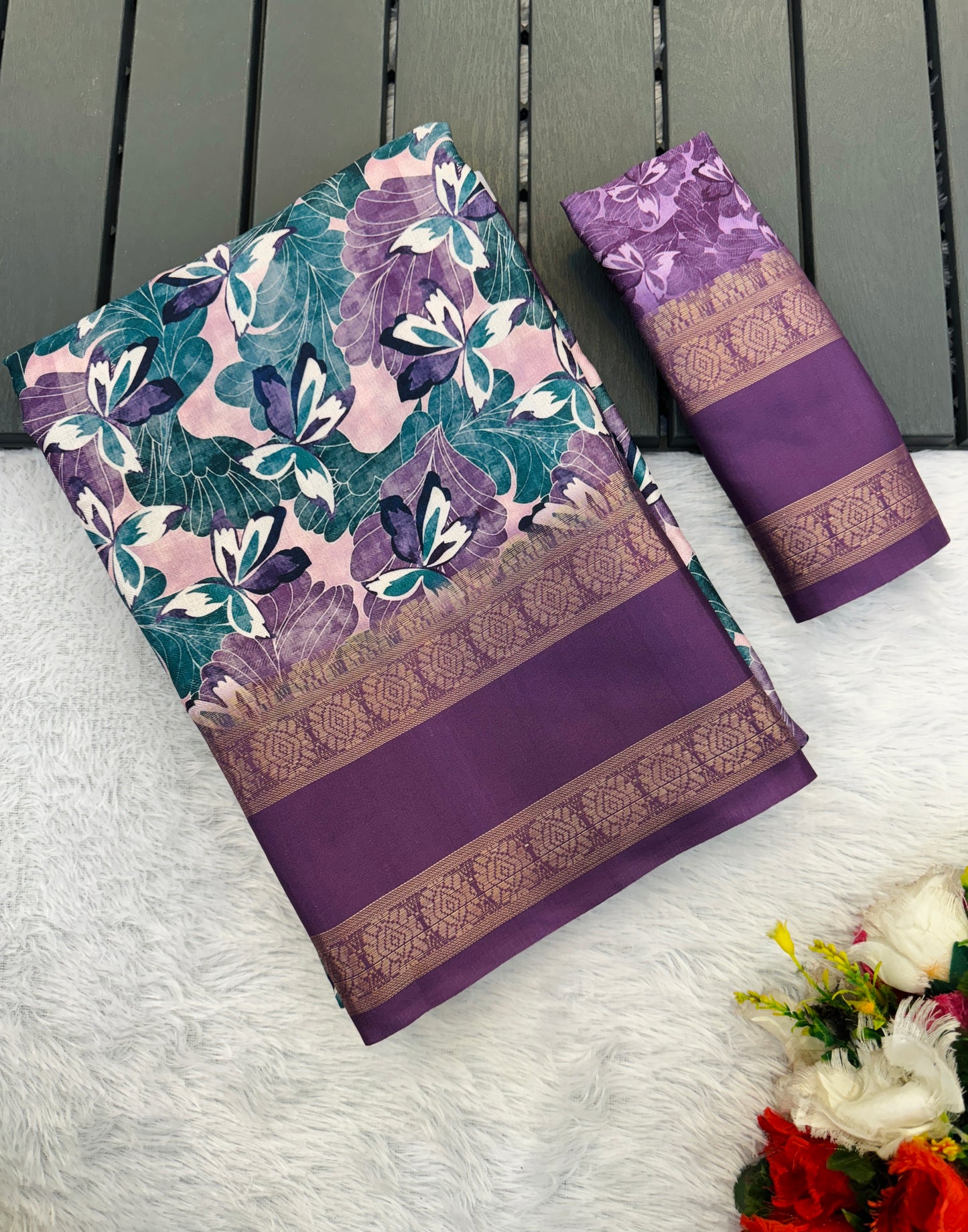Orchid Beauty with Elegant Polyester Fabric – Redefine Grace! *