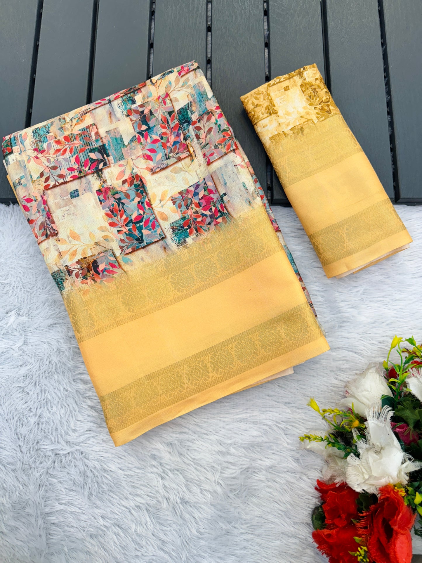 Orchid Beauty with Elegant Polyester Fabric – Redefine Grace! *