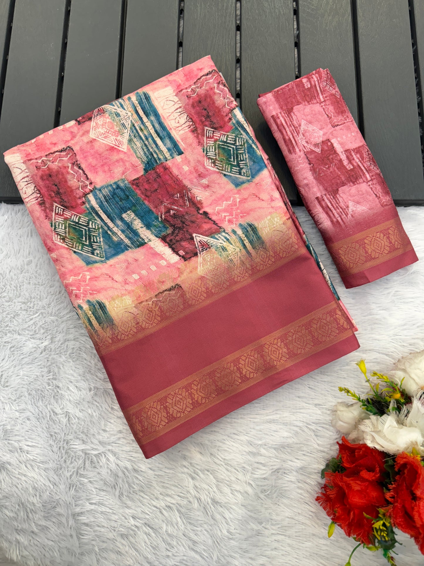 Orchid Beauty with Elegant Polyester Fabric – Redefine Grace! *