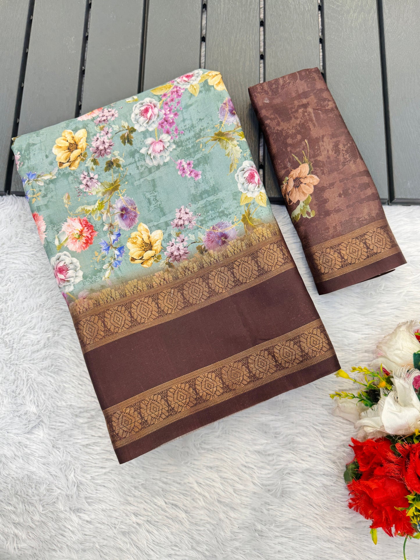 Orchid Beauty with Elegant Polyester Fabric – Redefine Grace! *