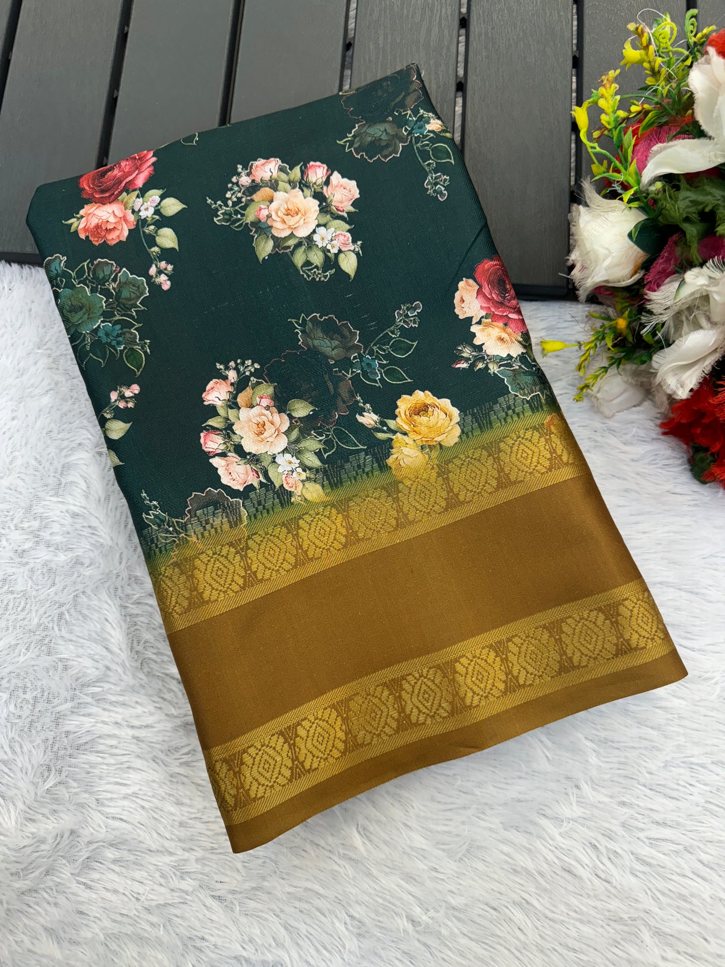 Orchid Beauty with Elegant Polyester Fabric – Redefine Grace! *