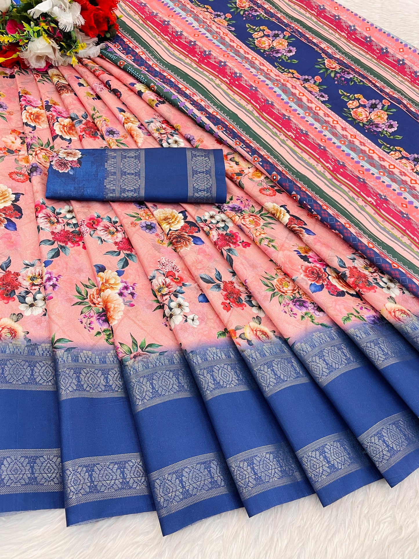 Orchid Beauty with Elegant Polyester Fabric – Redefine Grace! *