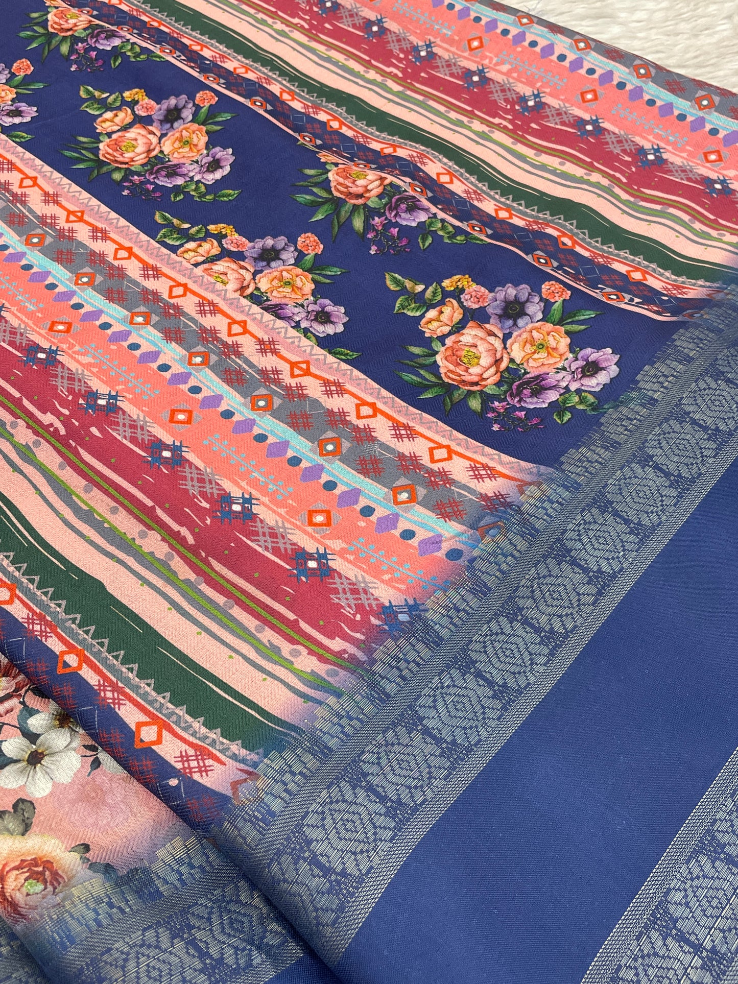 Orchid Beauty with Elegant Polyester Fabric – Redefine Grace! *