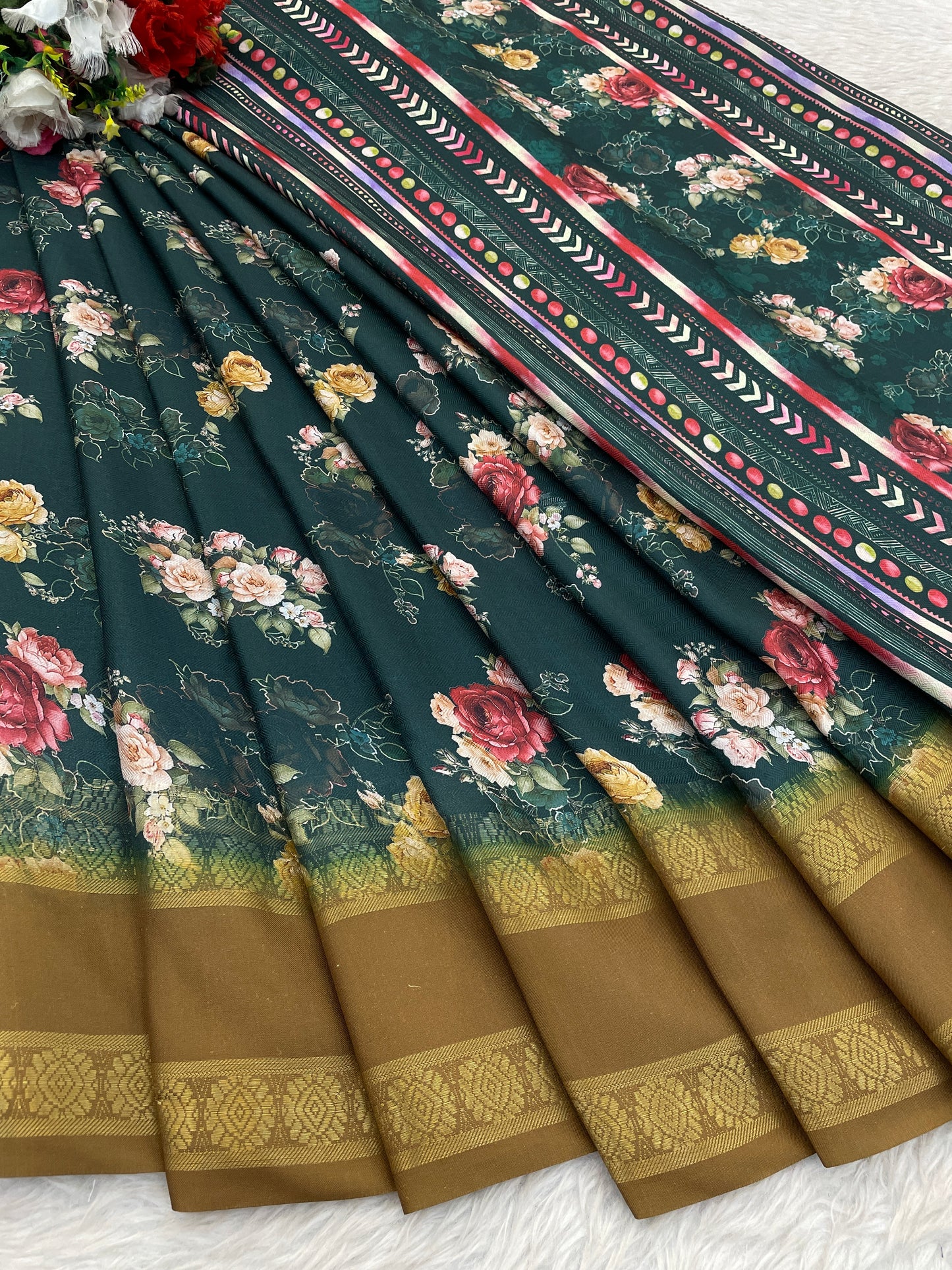 Orchid Beauty with Elegant Polyester Fabric – Redefine Grace! *