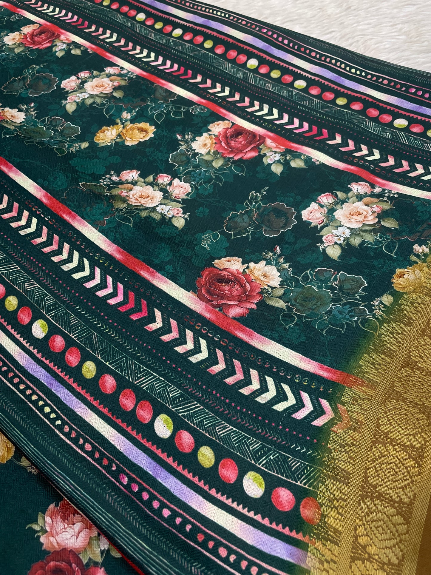 Orchid Beauty with Elegant Polyester Fabric – Redefine Grace! *