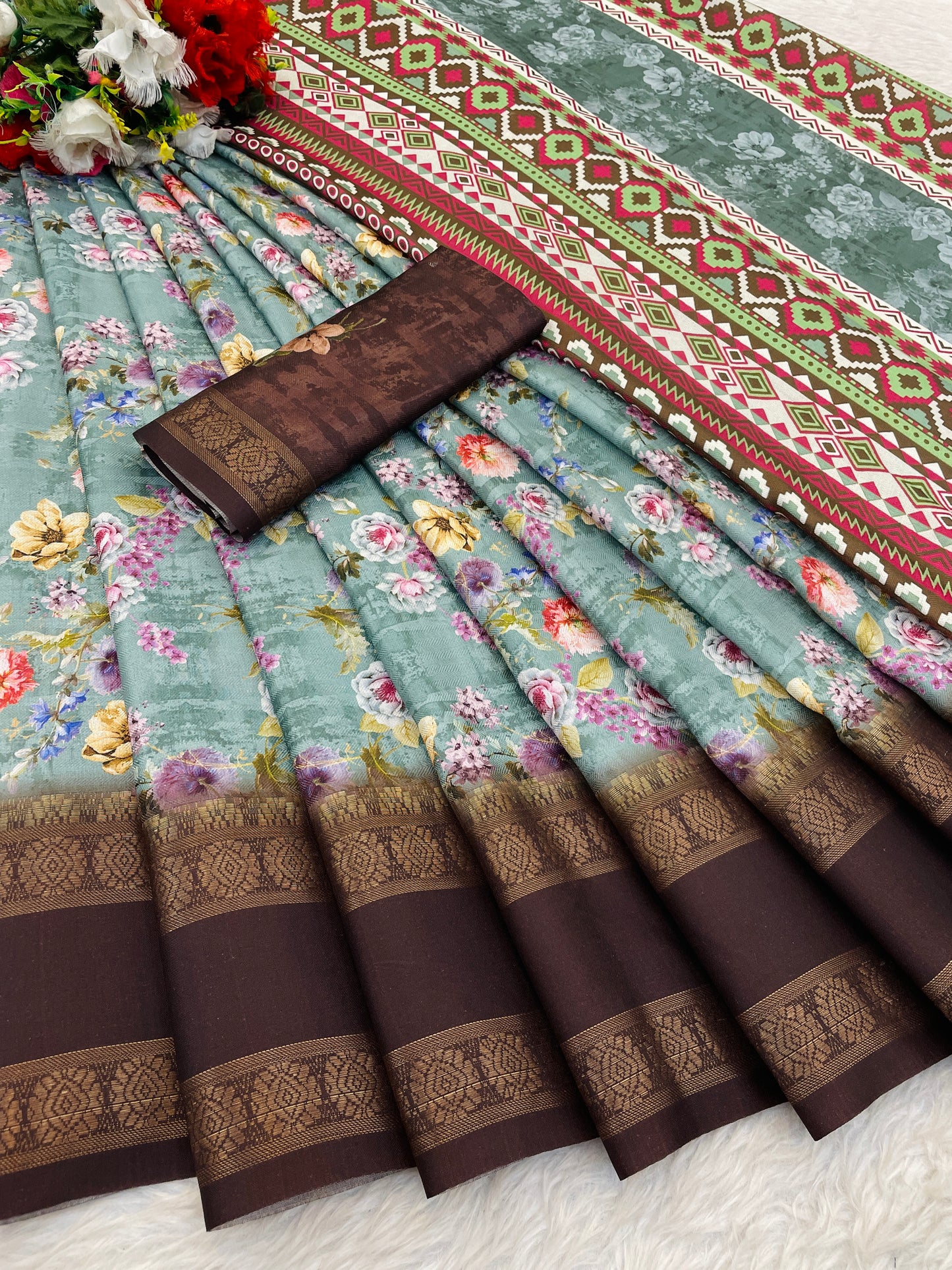 Orchid Beauty with Elegant Polyester Fabric – Redefine Grace! *