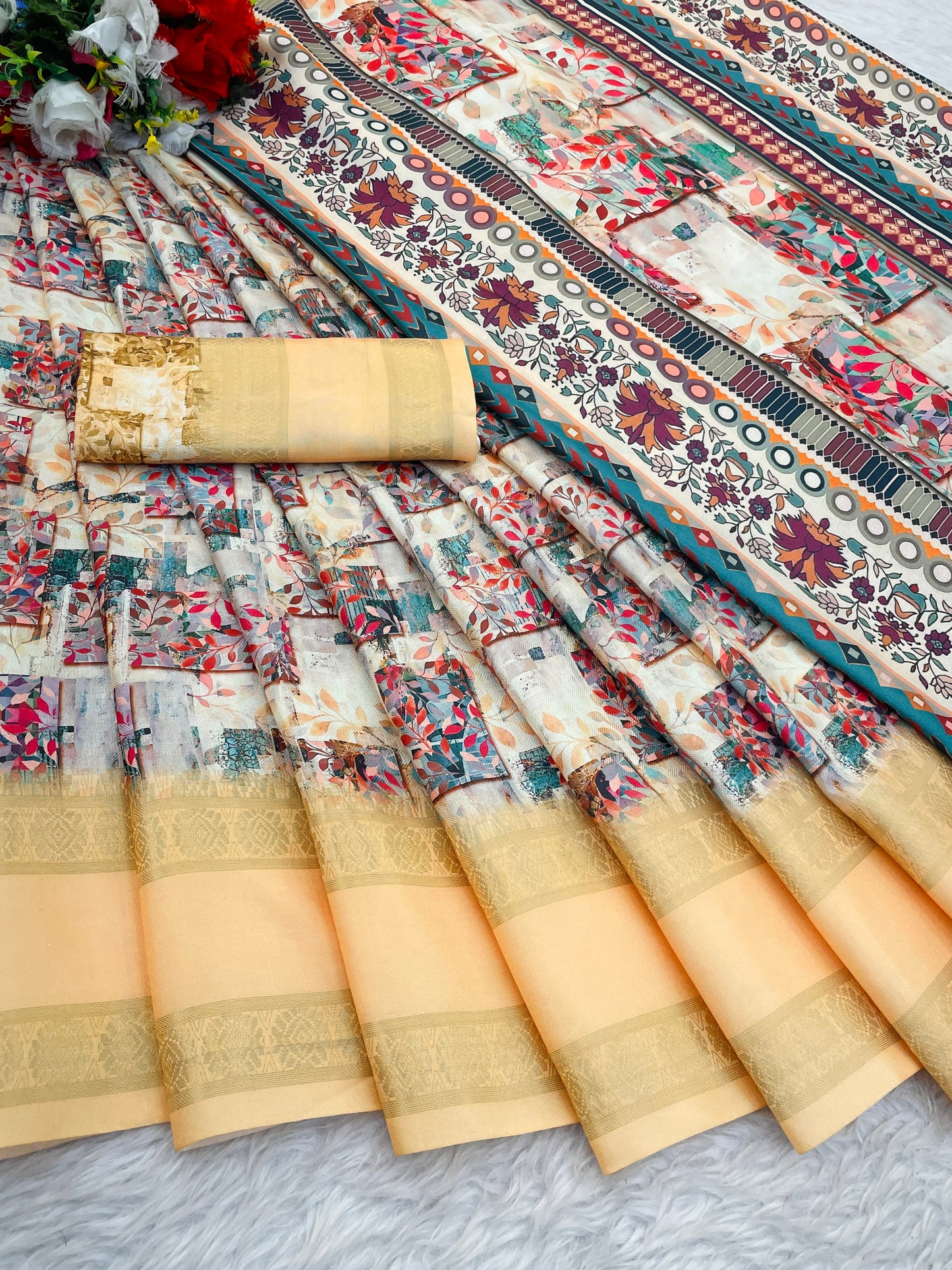 Orchid Beauty with Elegant Polyester Fabric – Redefine Grace! *