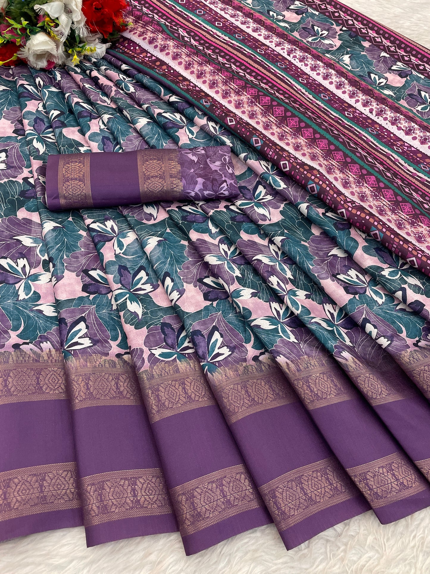 Orchid Beauty with Elegant Polyester Fabric – Redefine Grace! *