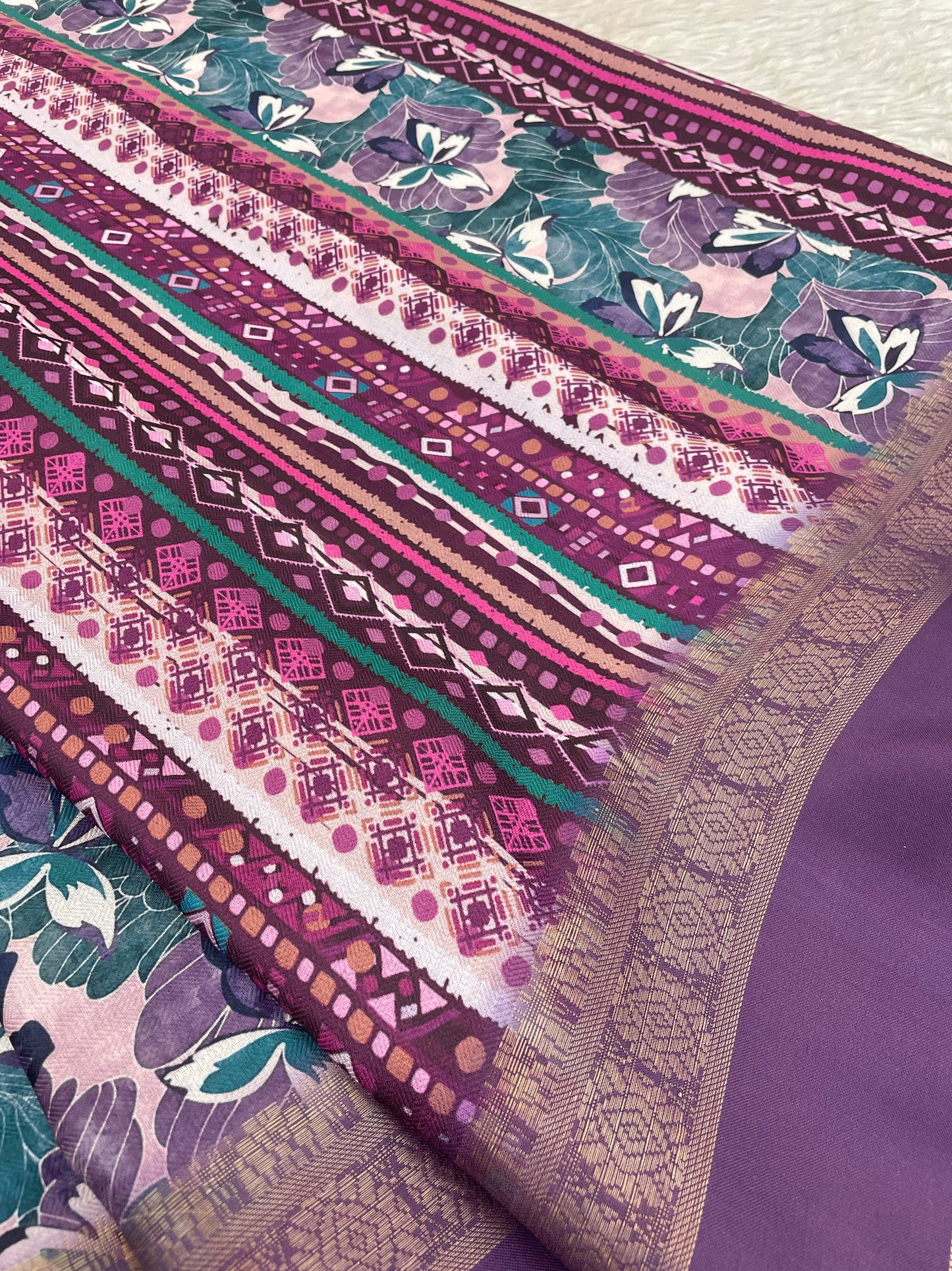 Orchid Beauty with Elegant Polyester Fabric – Redefine Grace! *