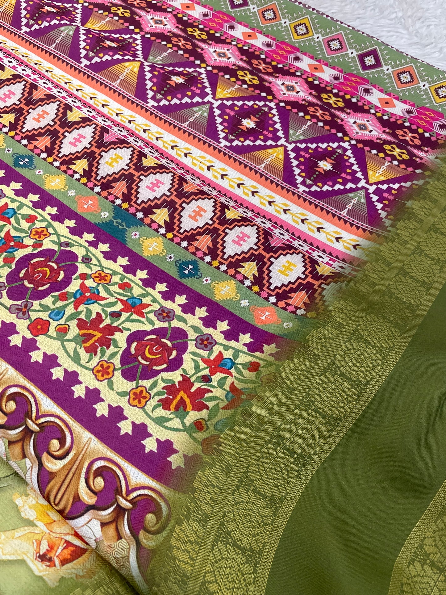 Orchid Beauty with Elegant Polyester Fabric – Redefine Grace! *