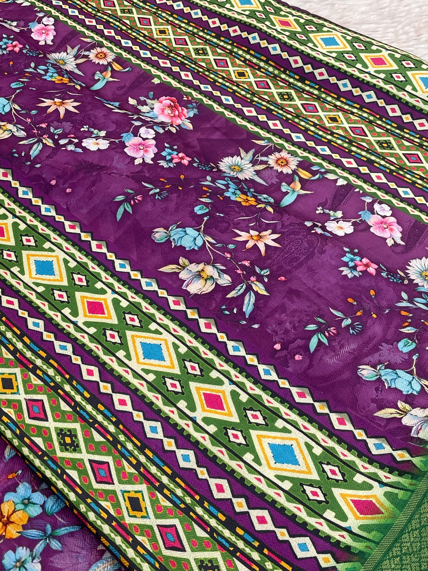 Sunflower Glow in Lightweight Polyester Fabric – Perfect for Every Occasion! *