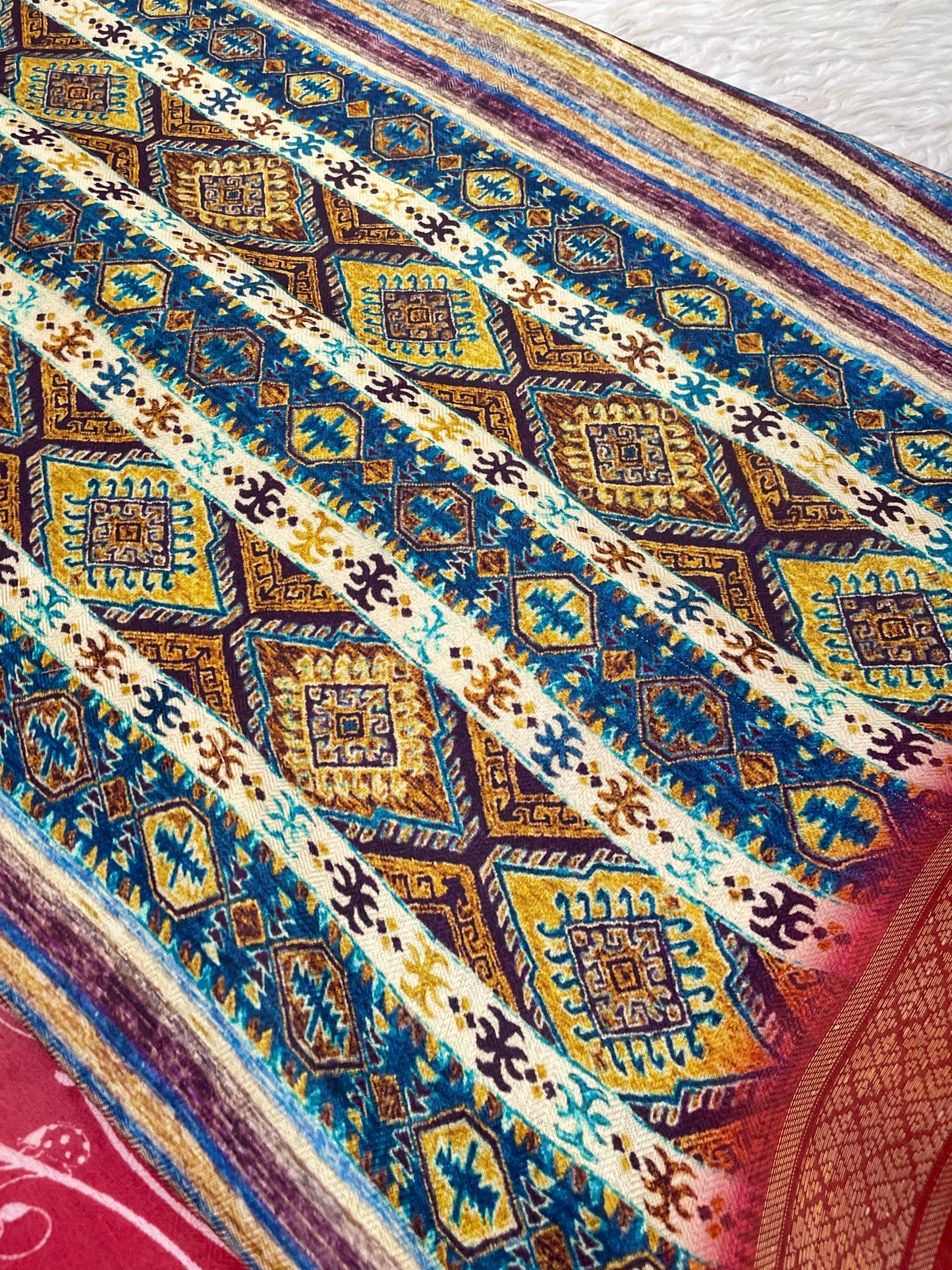 Sunflower Glow in Lightweight Polyester Fabric – Perfect for Every Occasion! *