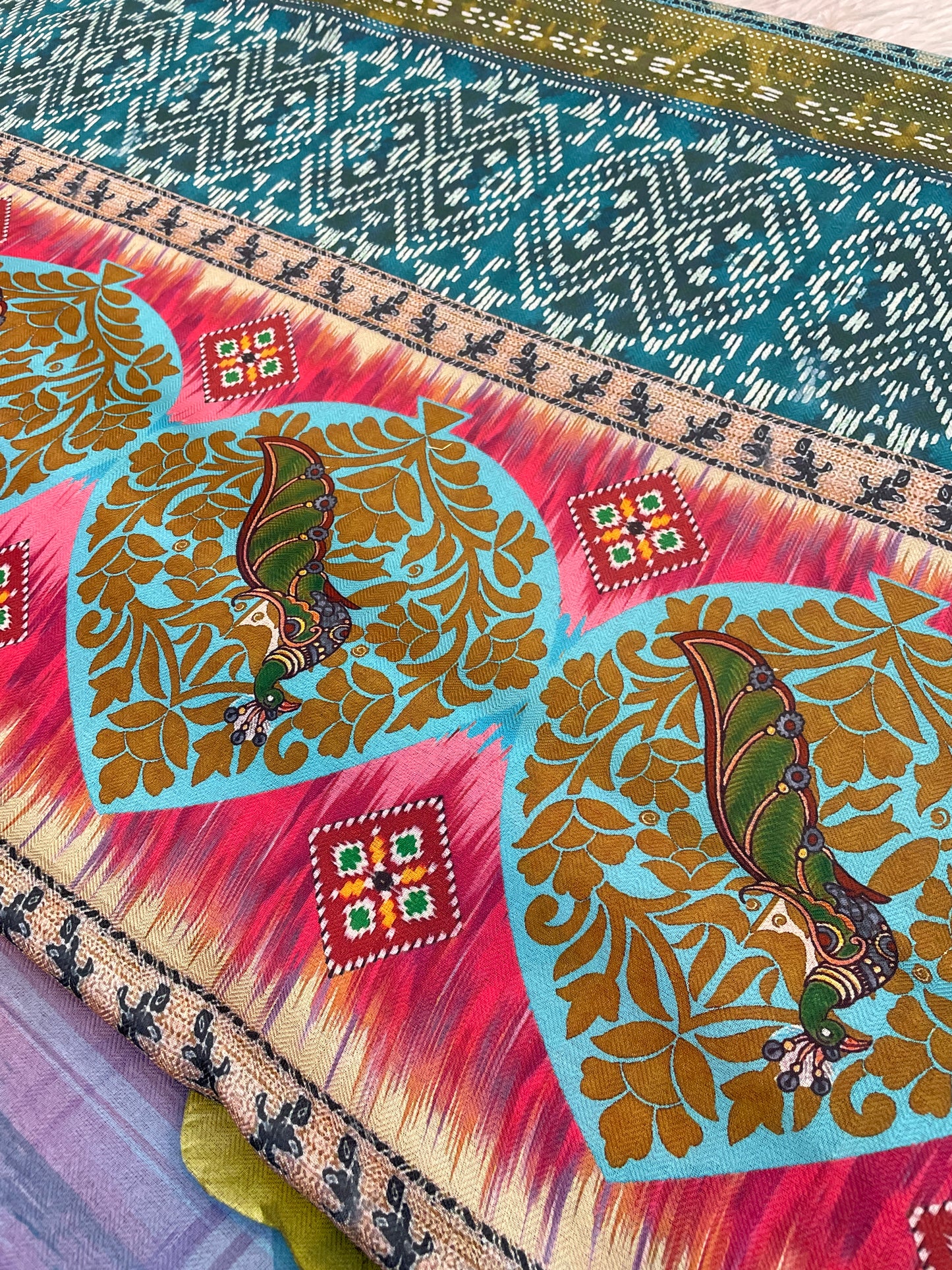 Sunflower Glow in Lightweight Polyester Fabric – Perfect for Every Occasion! *