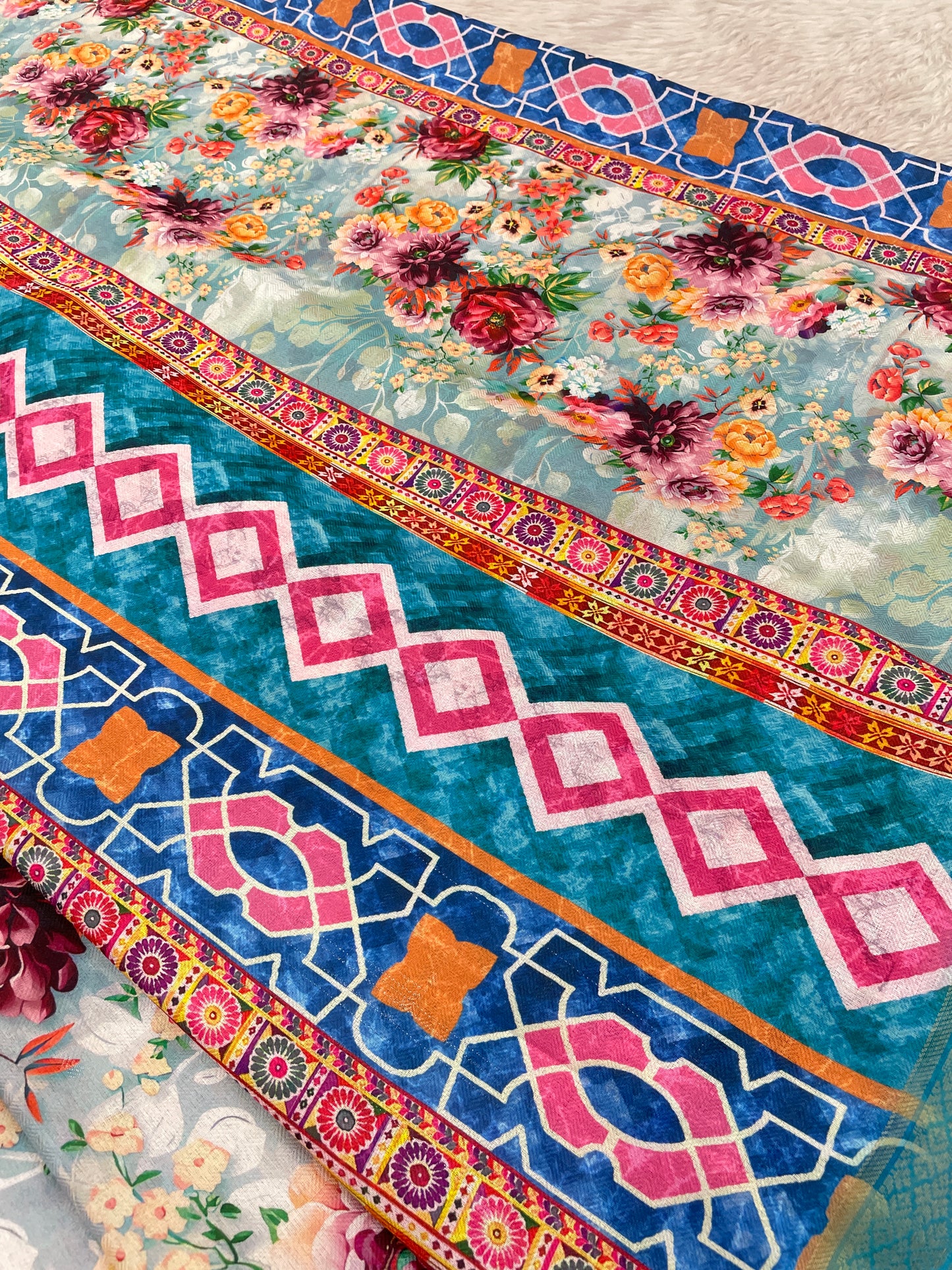 Sunflower Glow in Lightweight Polyester Fabric – Perfect for Every Occasion! *
