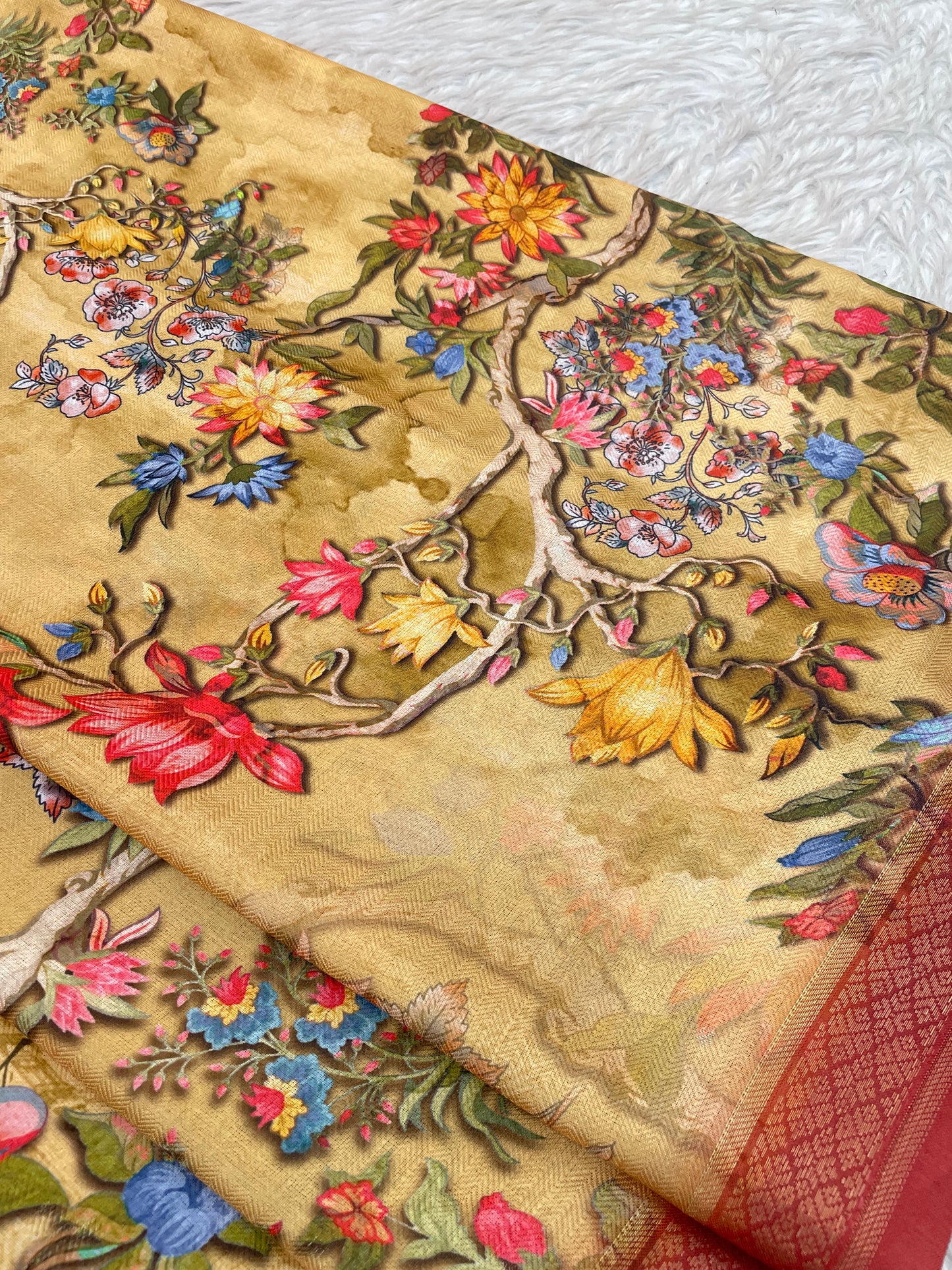 Sunflower Glow in Lightweight Polyester Fabric – Perfect for Every Occasion! *