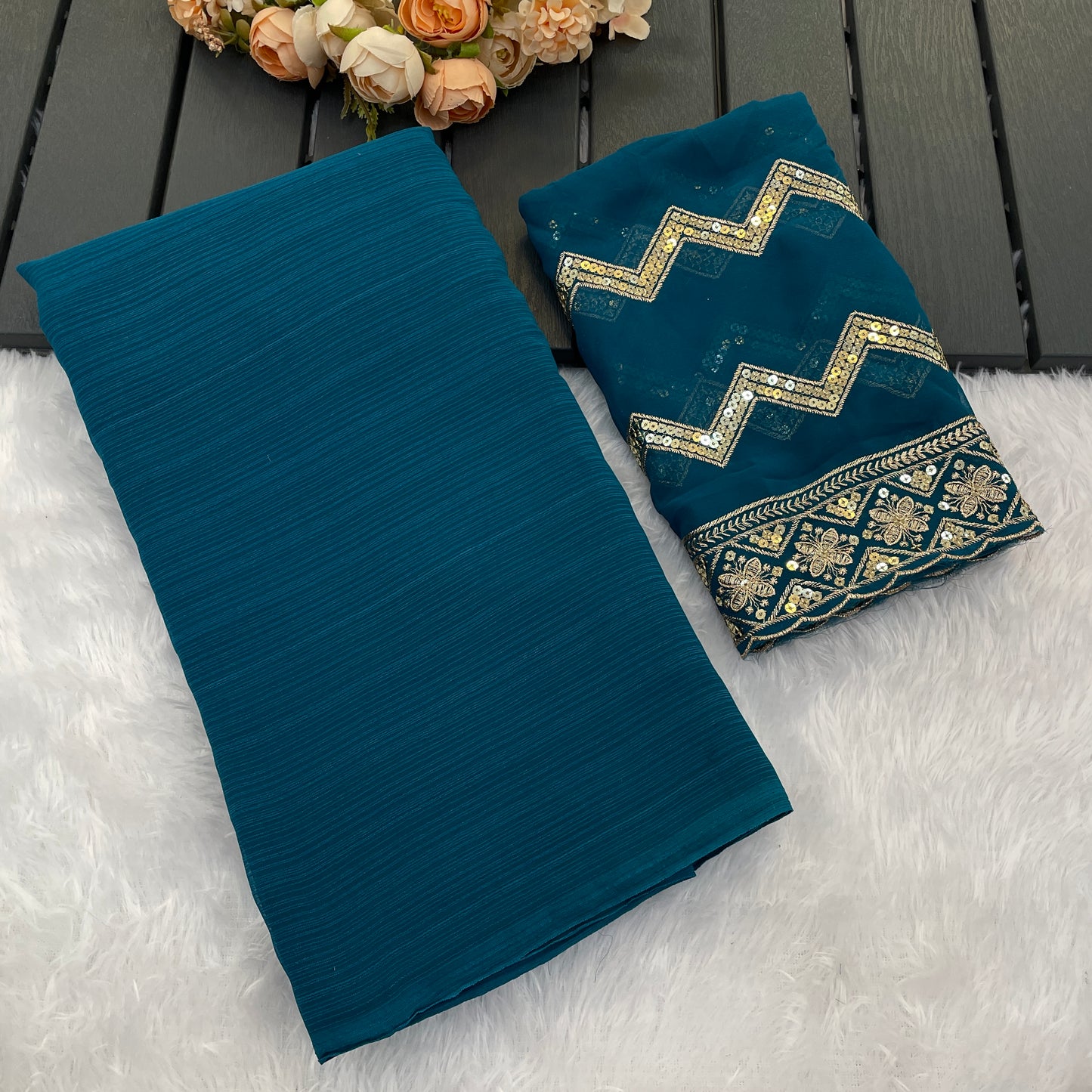 Lavish Saree in Zomato Dark Sequence Fabric – Luxury in Every Thread!(Zomato Dark Sequence Digital.)