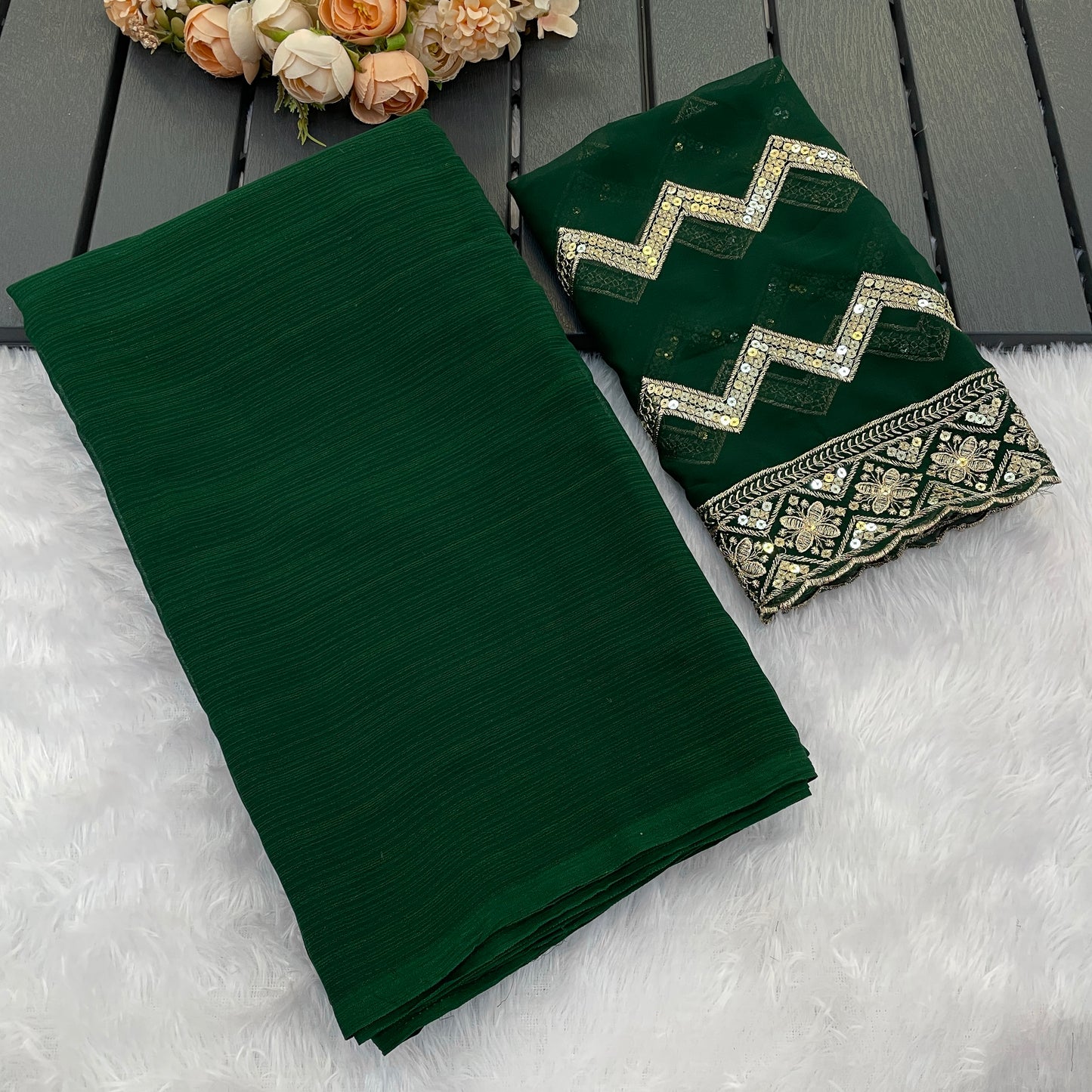 Lavish Saree in Zomato Dark Sequence Fabric – Luxury in Every Thread!(Zomato Dark Sequence Digital.)
