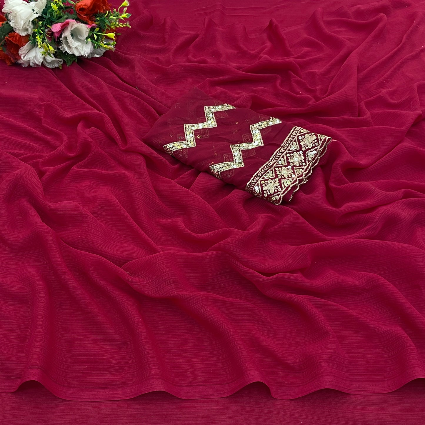 Lavish Saree in Zomato Dark Sequence Fabric – Luxury in Every Thread!(Zomato Dark Sequence Digital.)