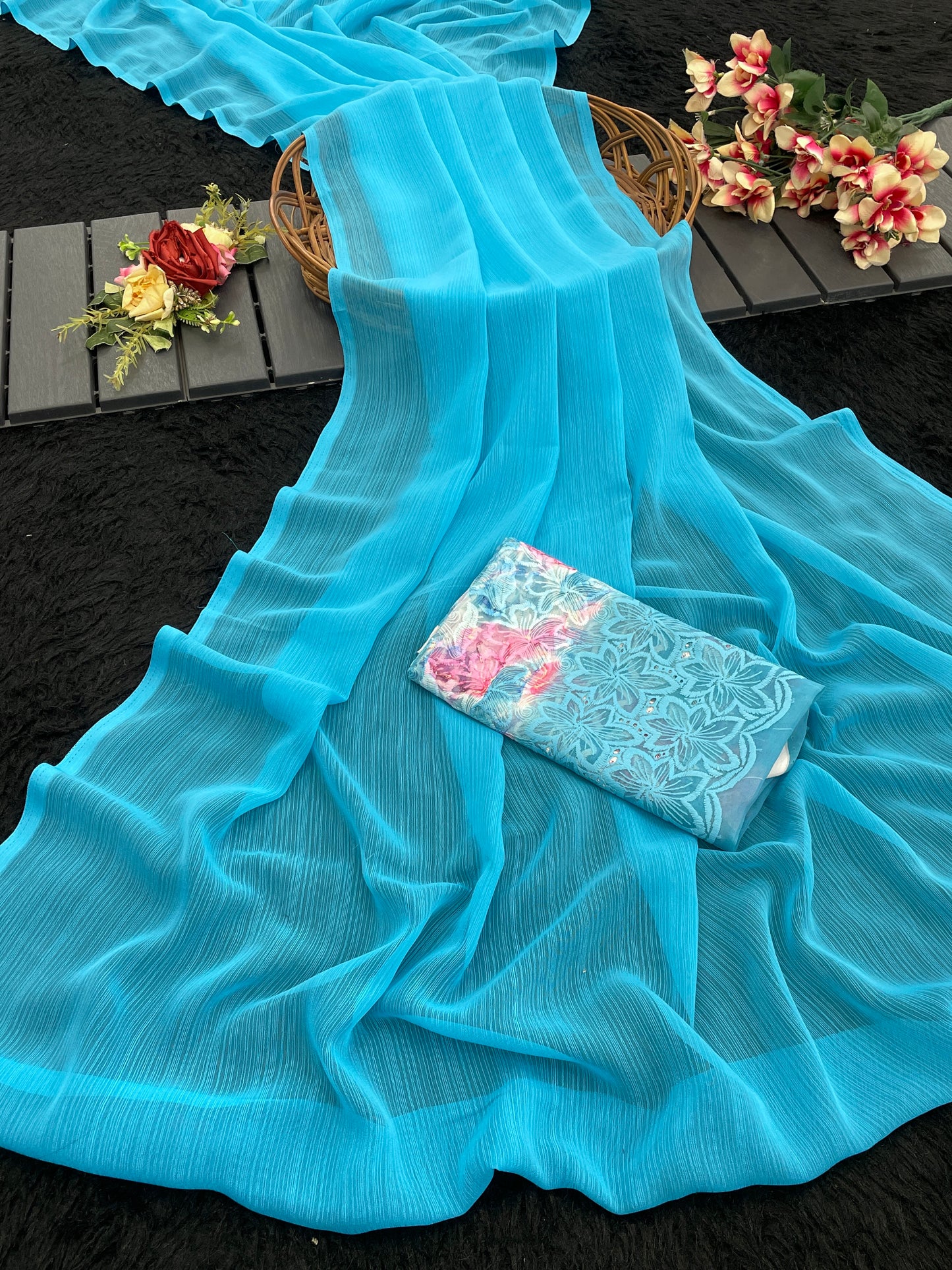Rolex Light 2 Chiffon Saree – Light as Air, Graceful as Ever