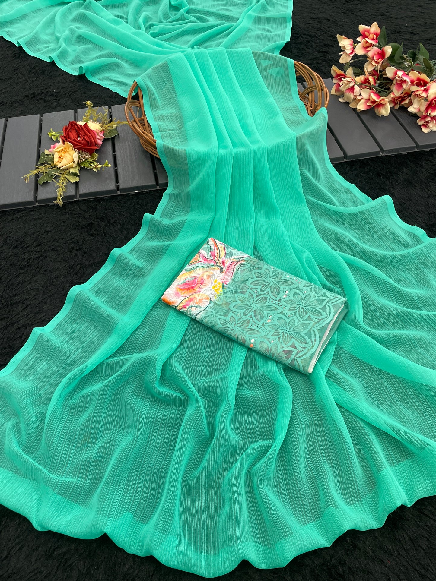 Rolex Light 2 Chiffon Saree – Light as Air, Graceful as Ever