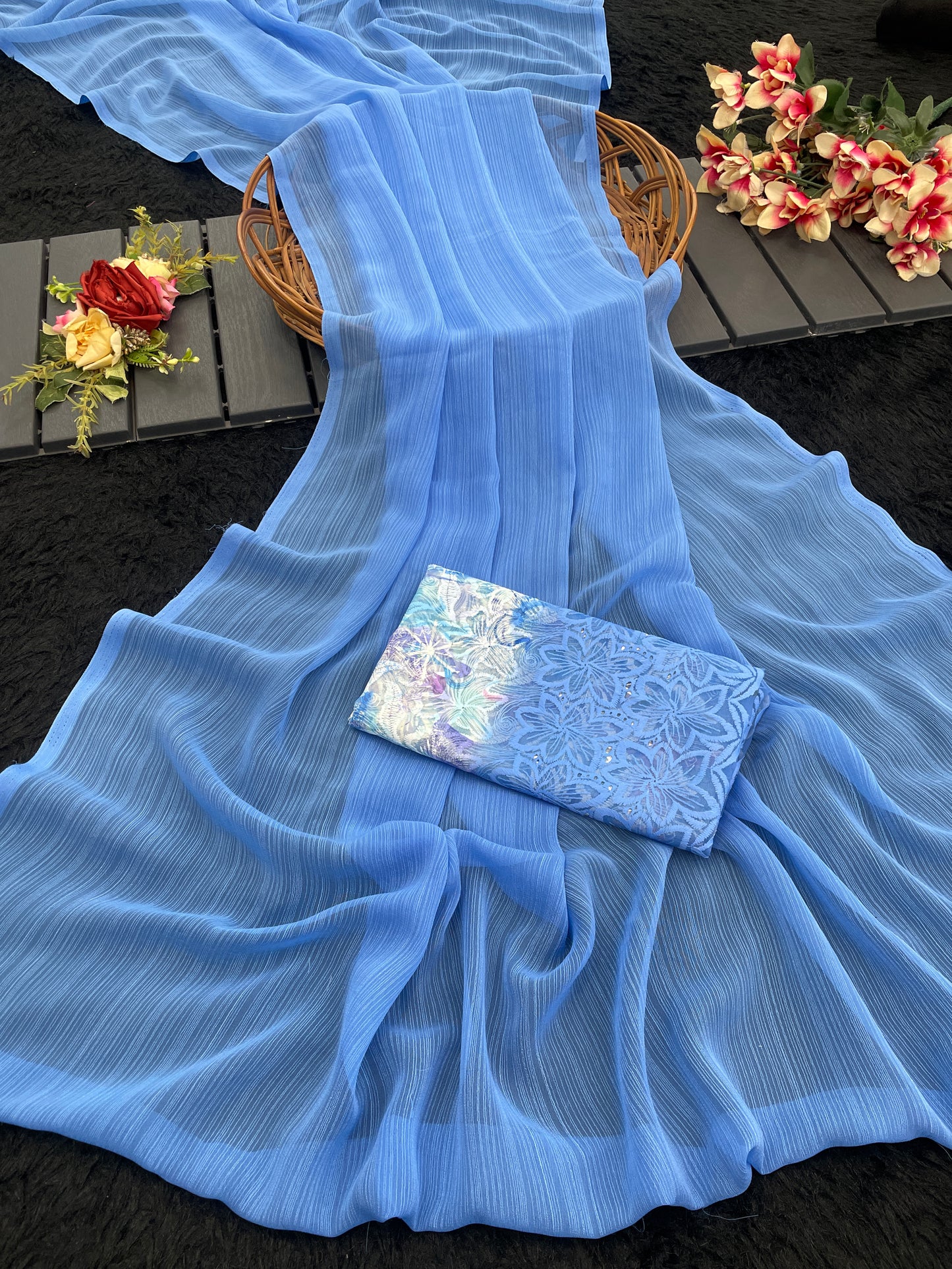 Rolex Light 2 Chiffon Saree – Light as Air, Graceful as Ever