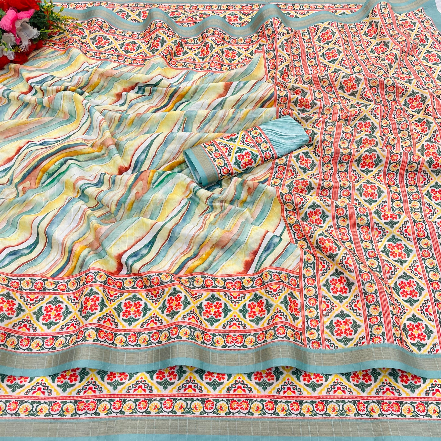 Laheriya Handloom – A Timeless Drape of Rajasthani Rhythm