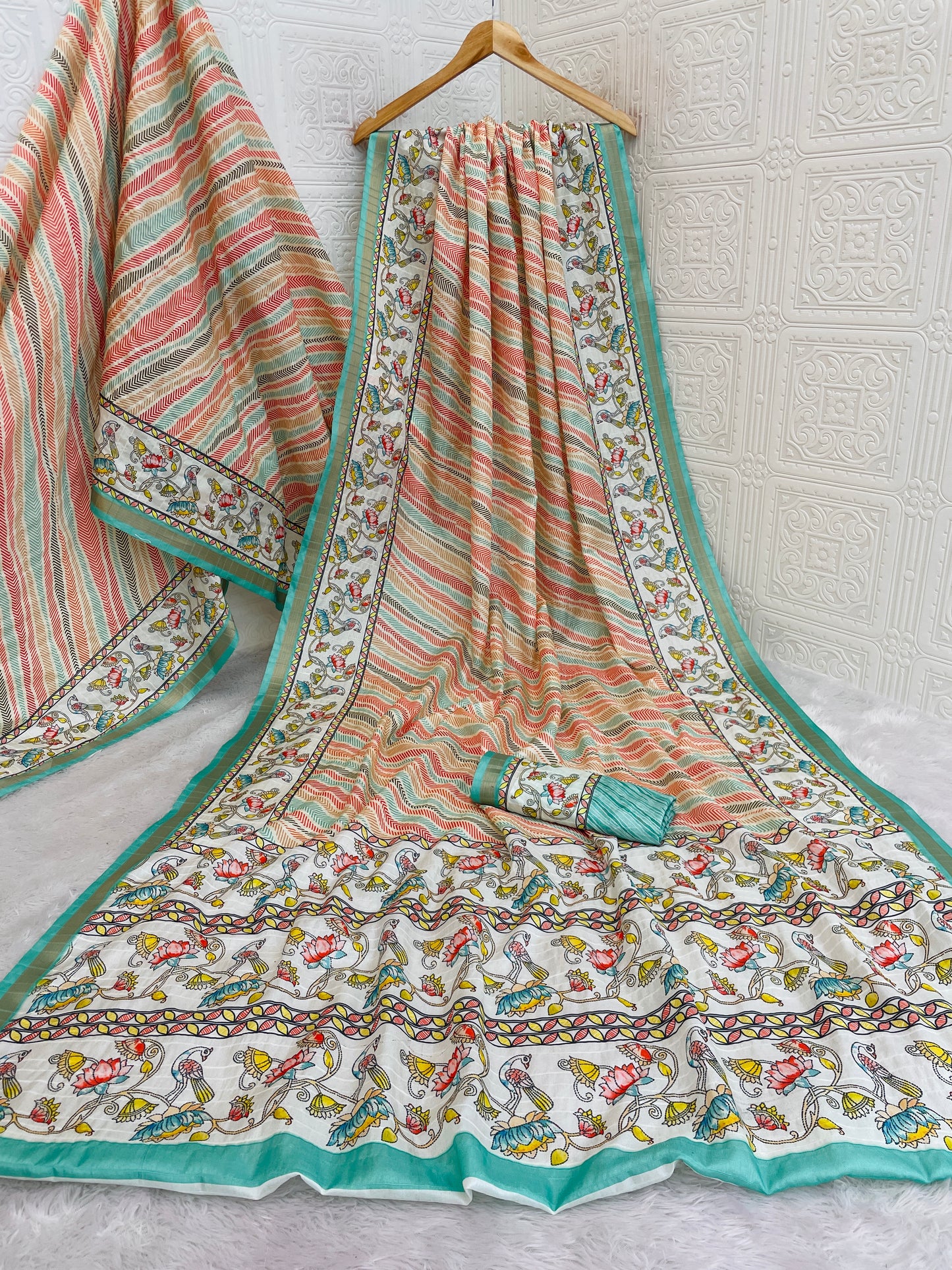 Laheriya Handloom – A Timeless Drape of Rajasthani Rhythm