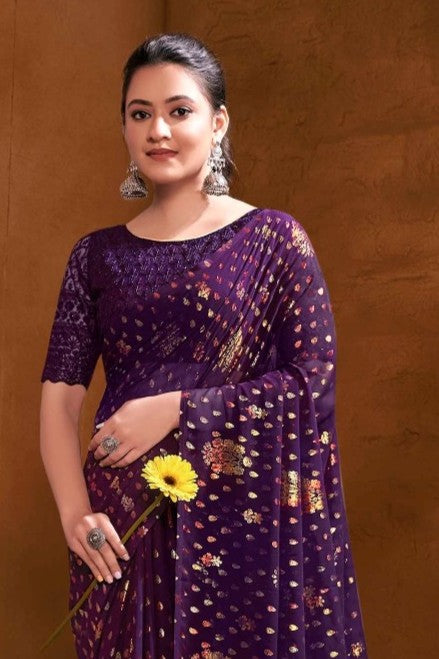 Kalashree Multicolor Saree with Multicolor Foil and Jhaalar Border (3 Colours Available).