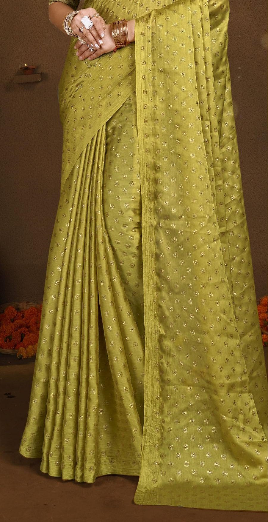 Vande Chiffon Saree with Digital Printed Blouse and Best Selling Saree Design. (8 Colours Available).* ** * *