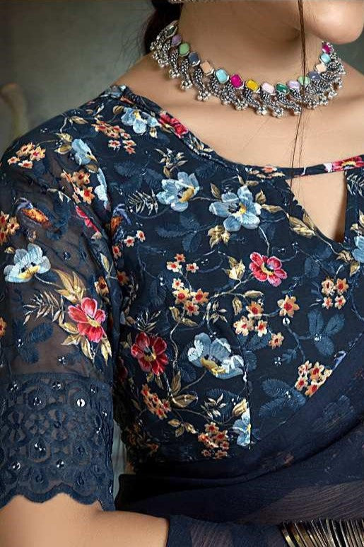 Rolex Dark Beauty with Luxe Chiffon Fabric – A Class Apart!