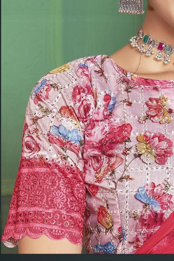 Rolex Light Saree in Elegant Chiffon Fabric – Radiate Grace!.