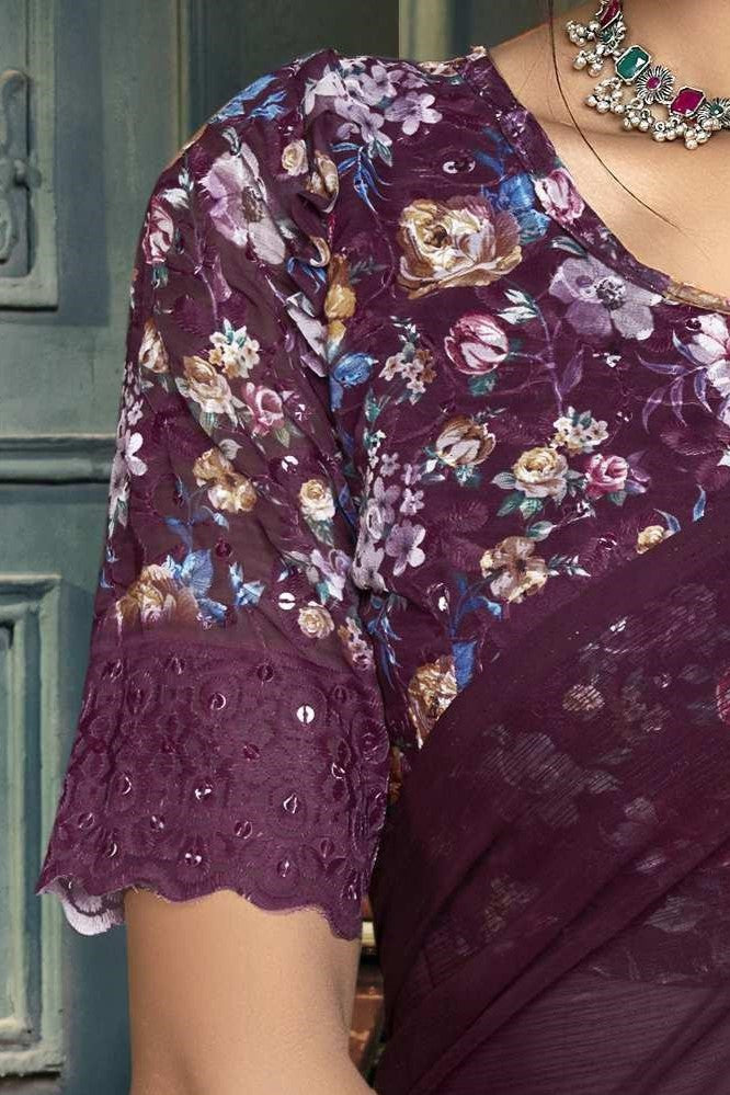 Rolex Dark Beauty with Luxe Chiffon Fabric – A Class Apart!