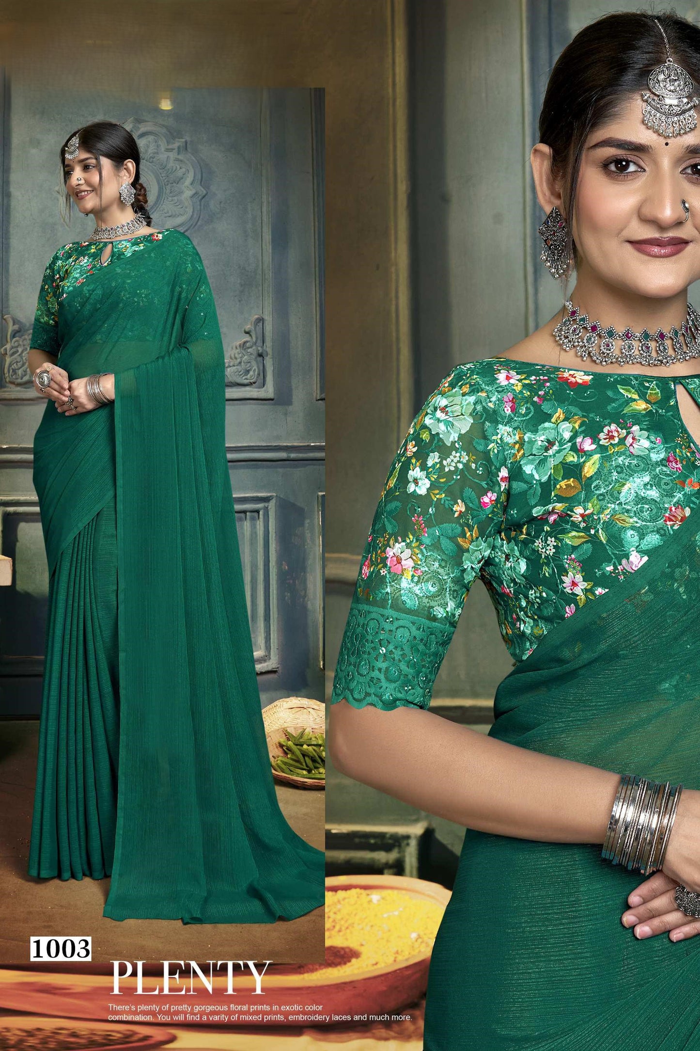 Rolex Dark Beauty with Luxe Chiffon Fabric – A Class Apart!