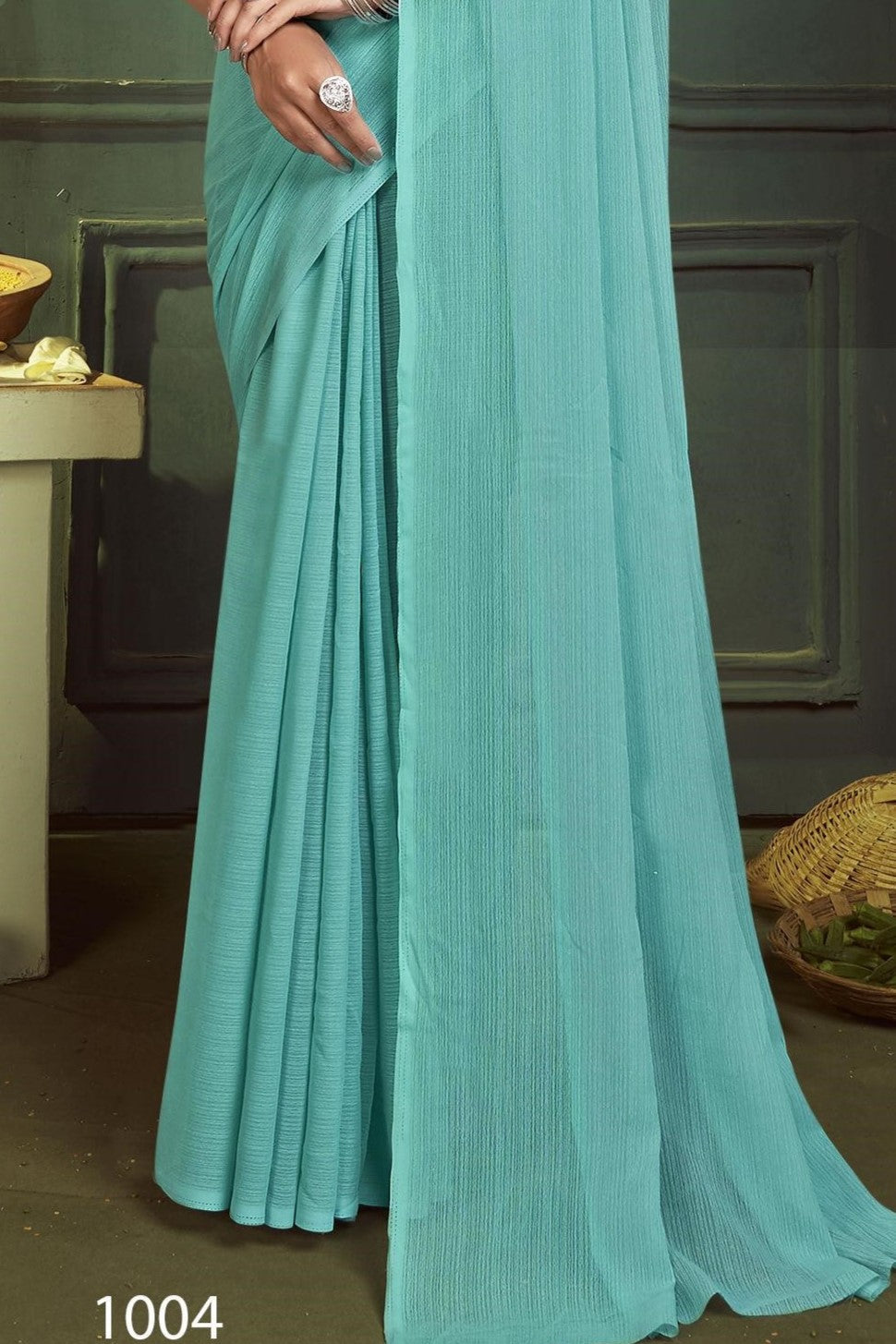 Rolex Light Saree in Elegant Chiffon Fabric – Radiate Grace!.