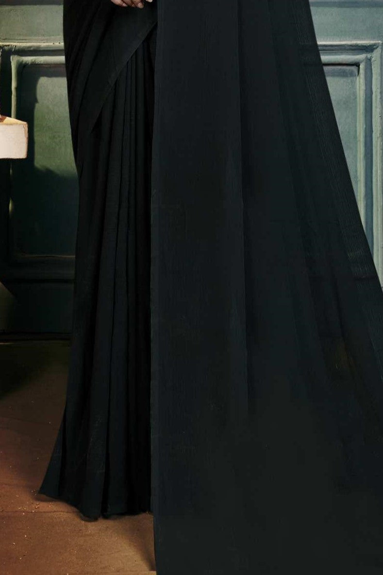 Rolex Dark Beauty with Luxe Chiffon Fabric – A Class Apart!