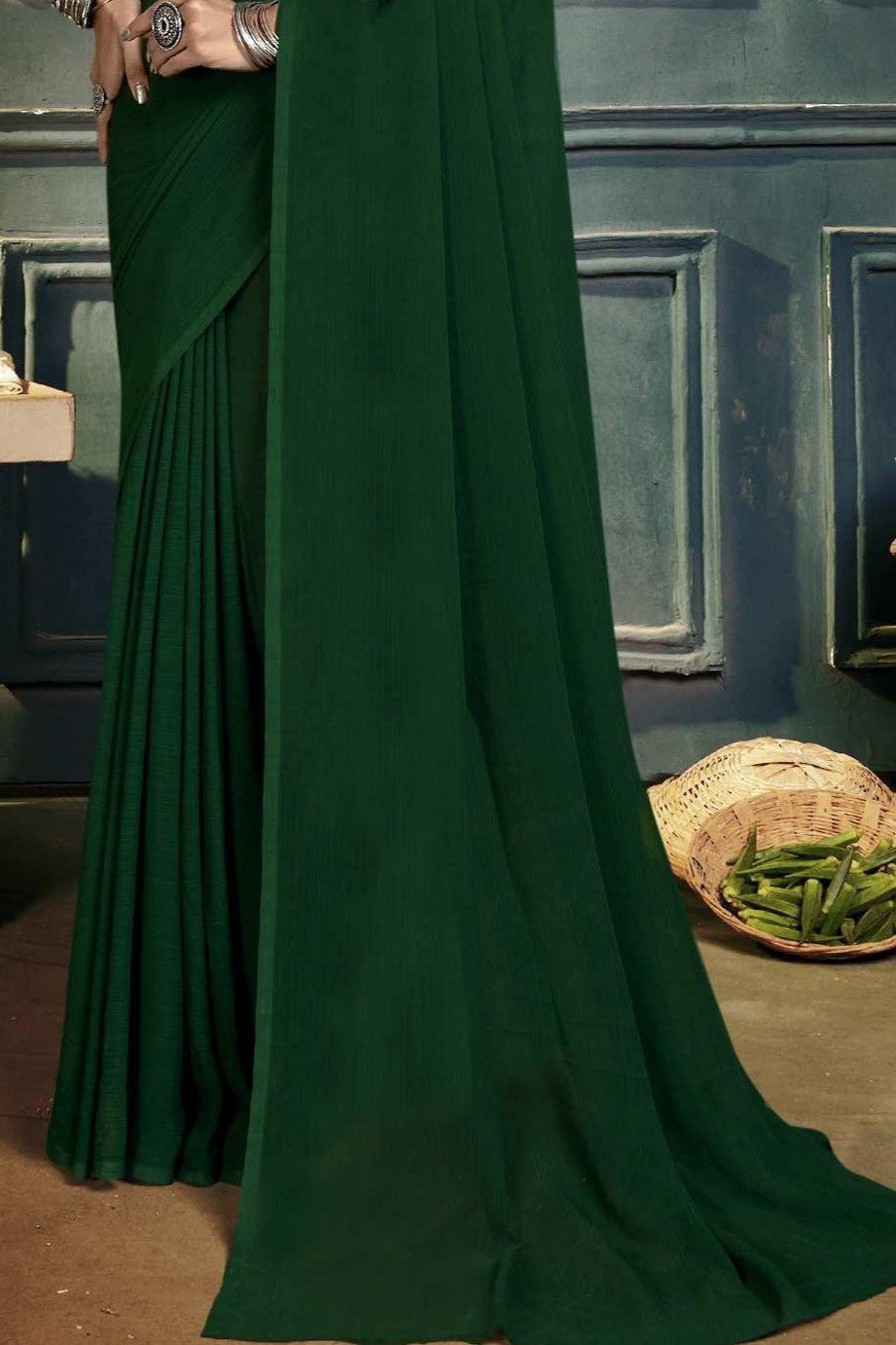 Rolex Dark Beauty with Luxe Chiffon Fabric – A Class Apart!
