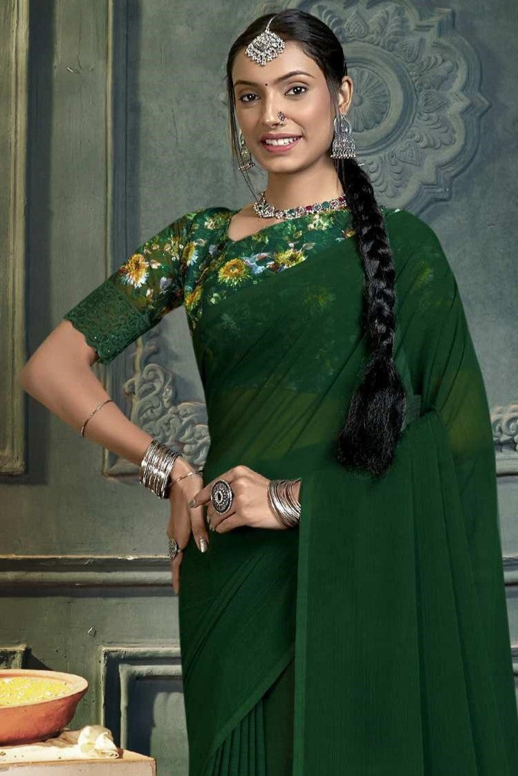 Rolex Dark Beauty with Luxe Chiffon Fabric – A Class Apart!