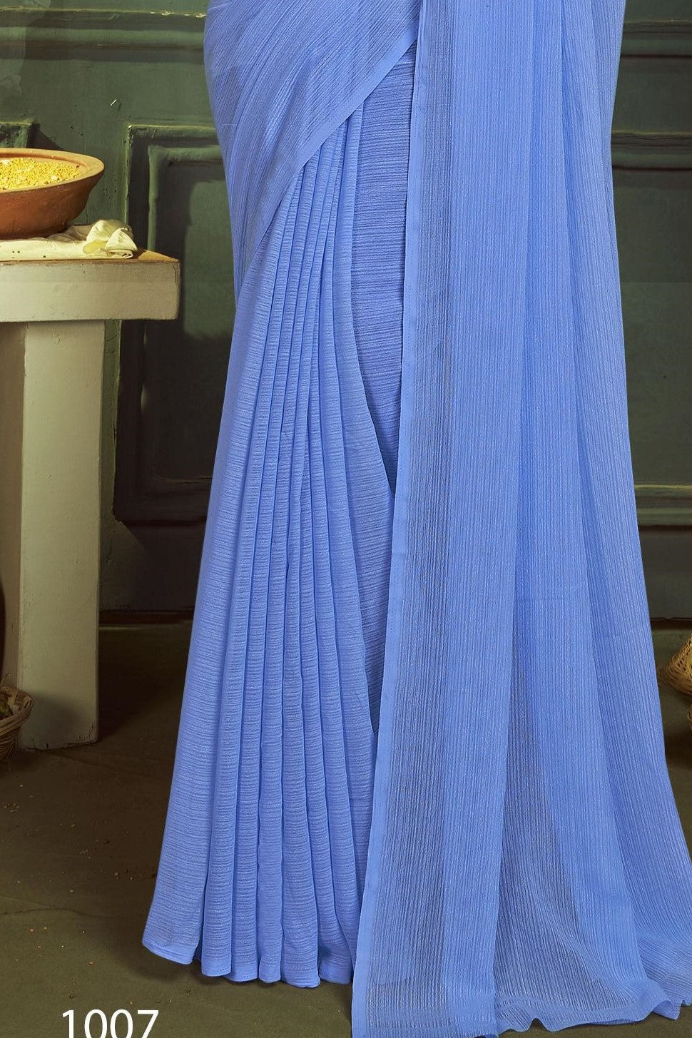 Rolex Light Saree in Elegant Chiffon Fabric – Radiate Grace!.