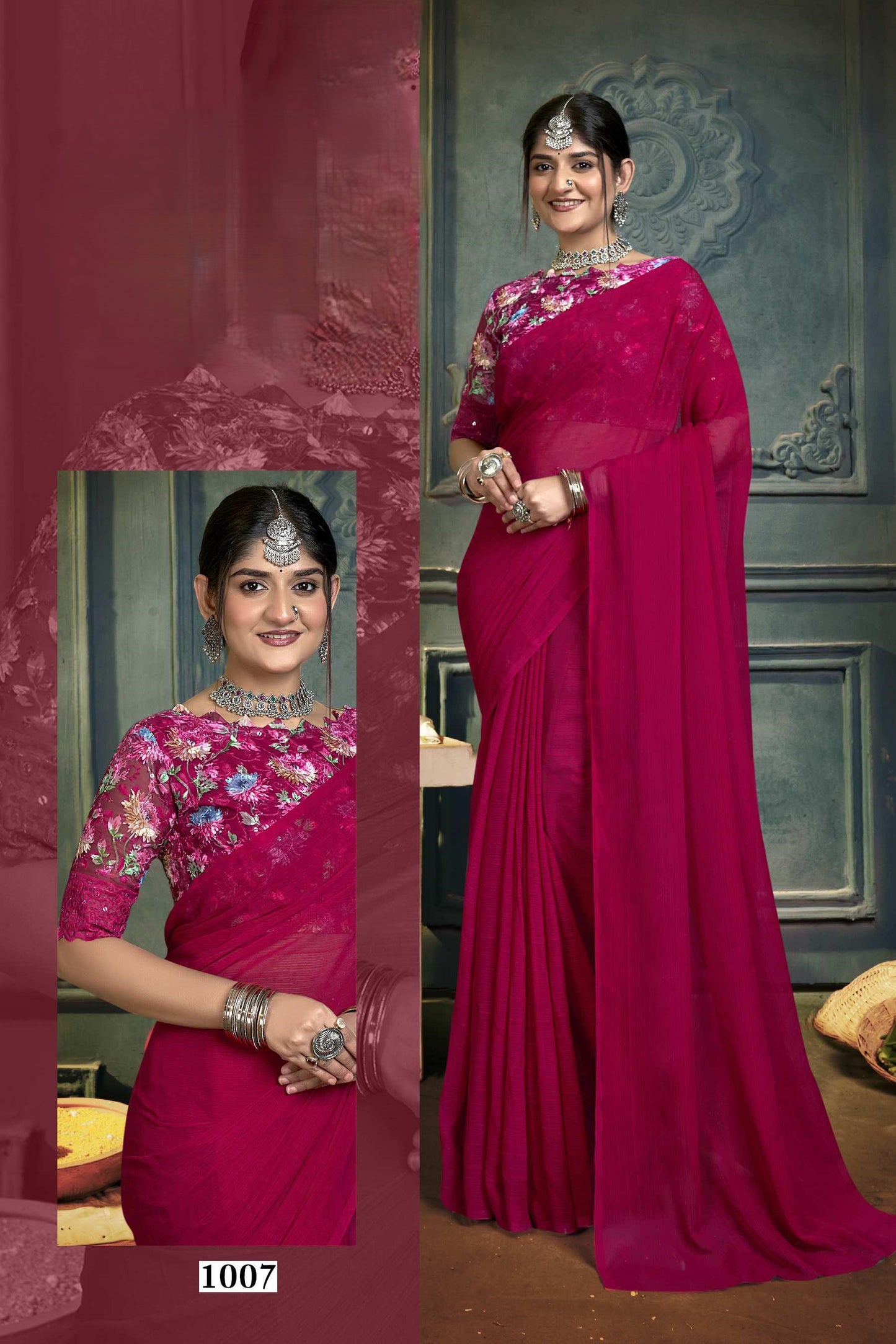 Rolex Dark Beauty with Luxe Chiffon Fabric – A Class Apart!