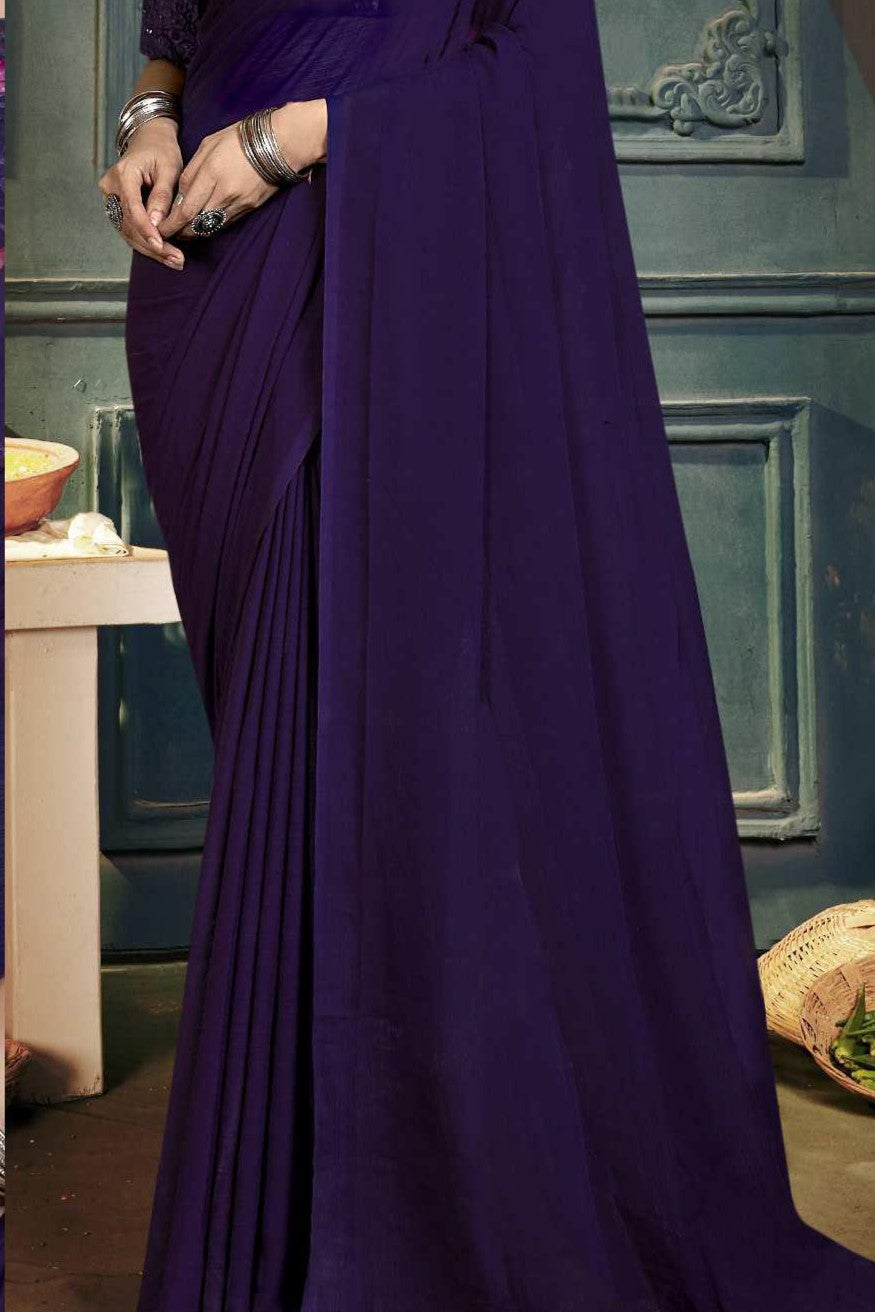 Rolex Dark Beauty with Luxe Chiffon Fabric – A Class Apart!