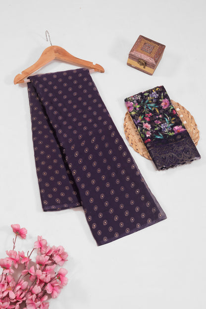 Vande  Dark Multicolor Saree with Digital Printed Blouse and Best Selling Saree Design (8 Colours Available).