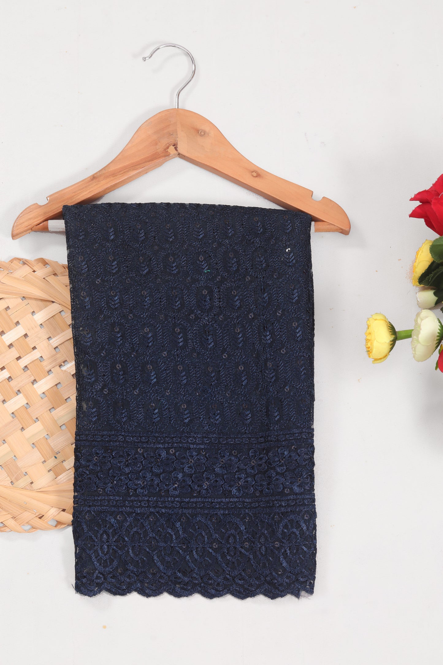Omega Chiffon Saree with Tone to Tone Matching.**